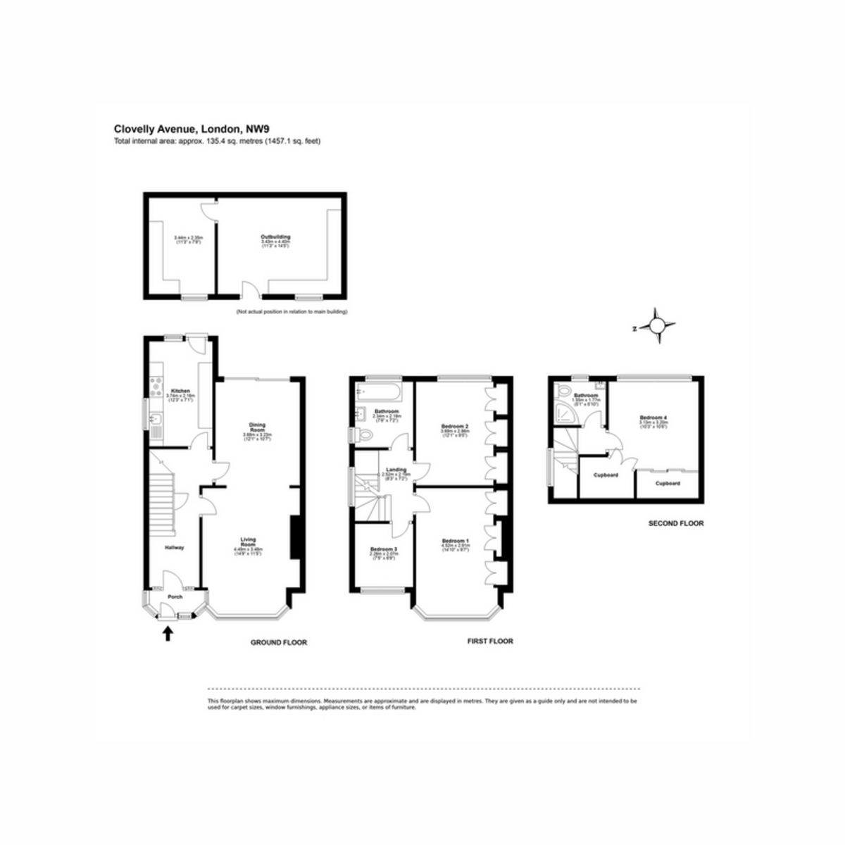 17, Clovelly Avenue, London floorplan