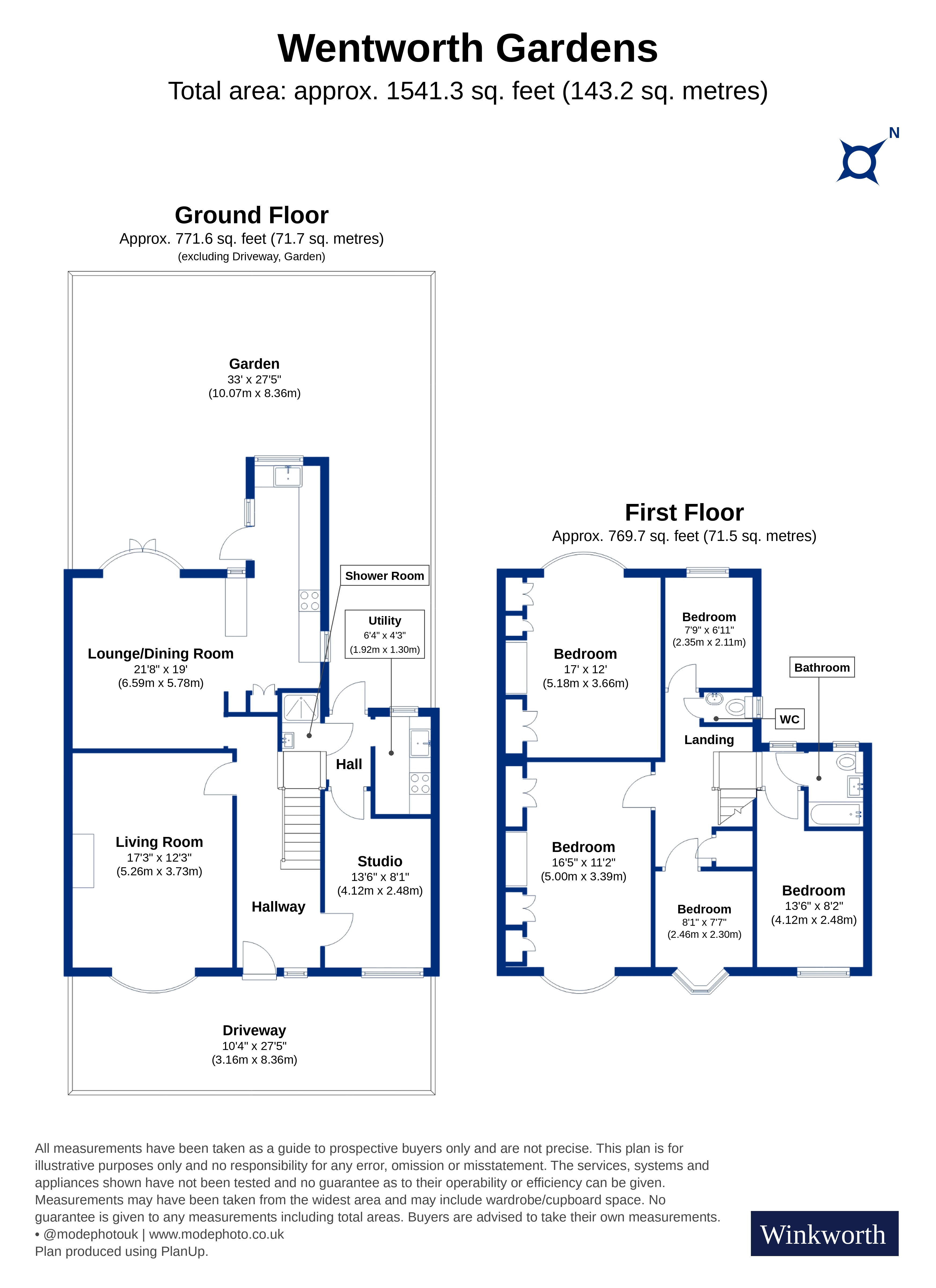 Wentworth Gardens, London floorplan