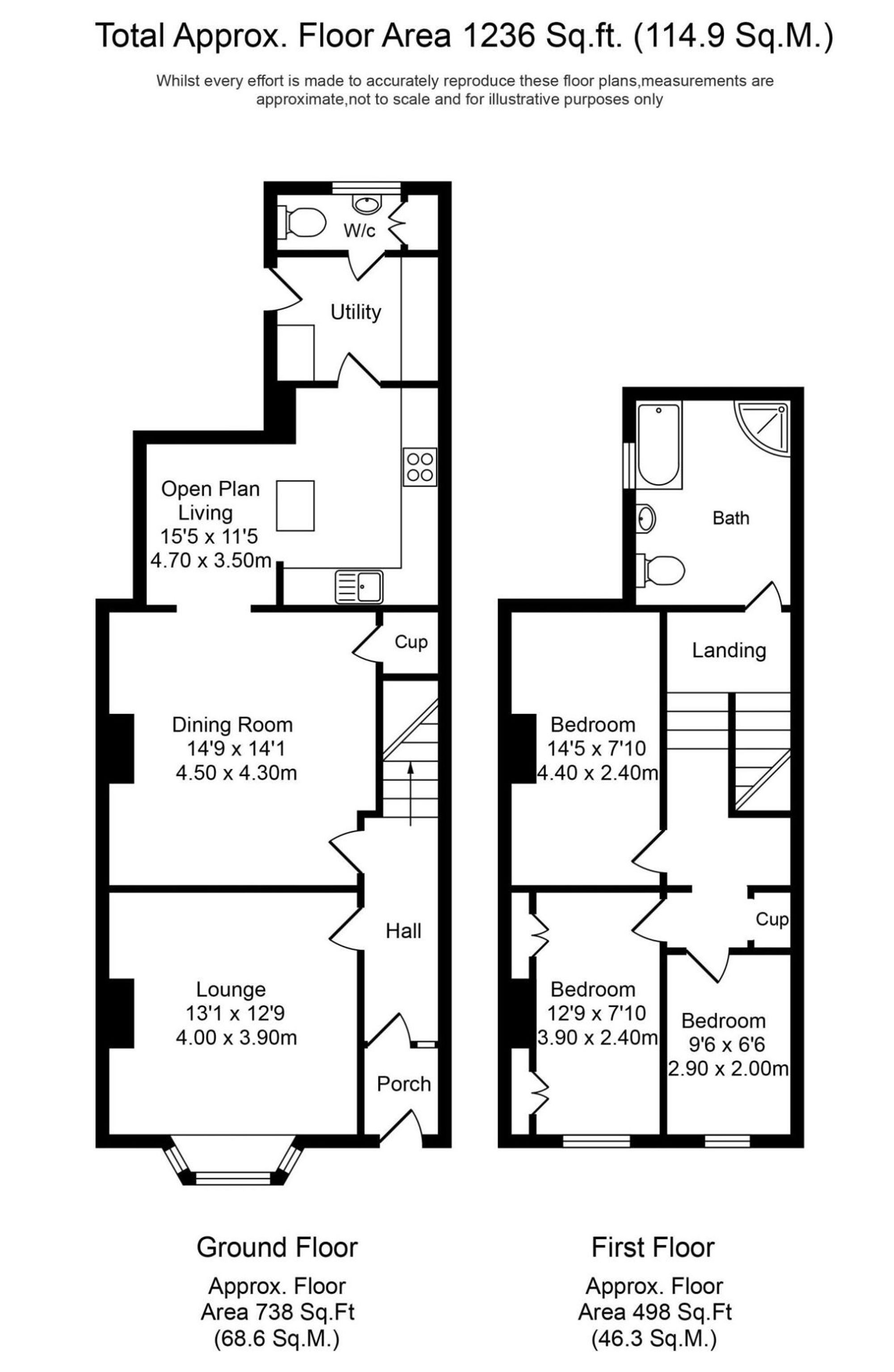 111 Heapey Road, Chorley floorplan