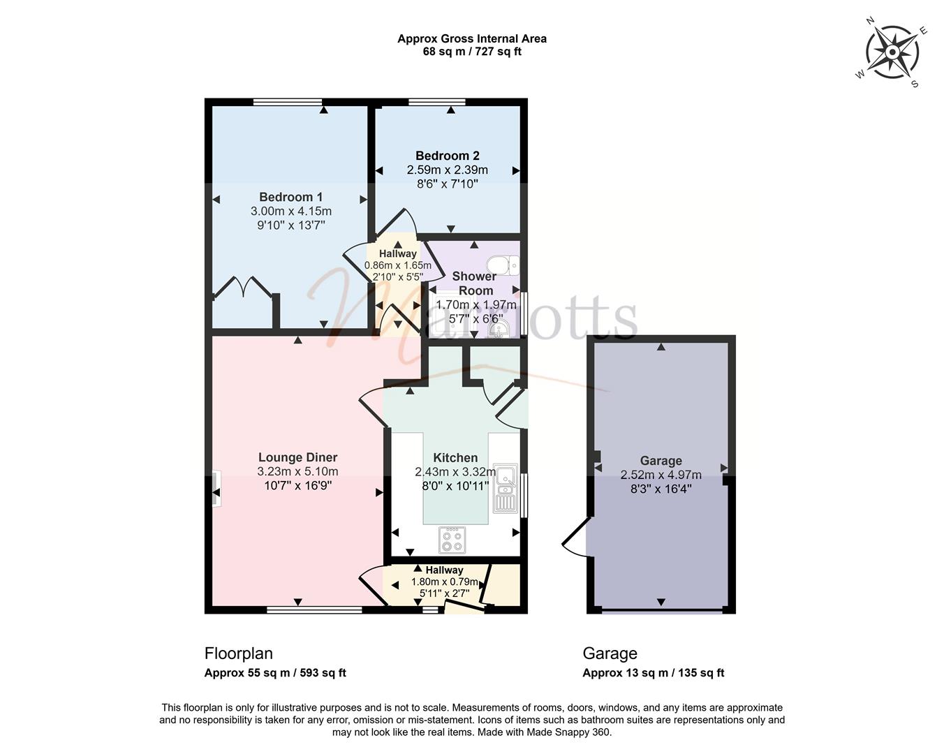 21, Swallow Gardens, Carlton Nottingham floorplan