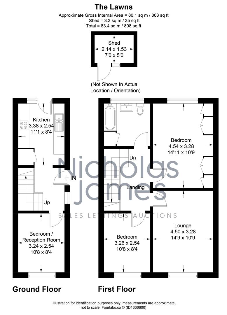 11, The Lawns, Sompting floorplan