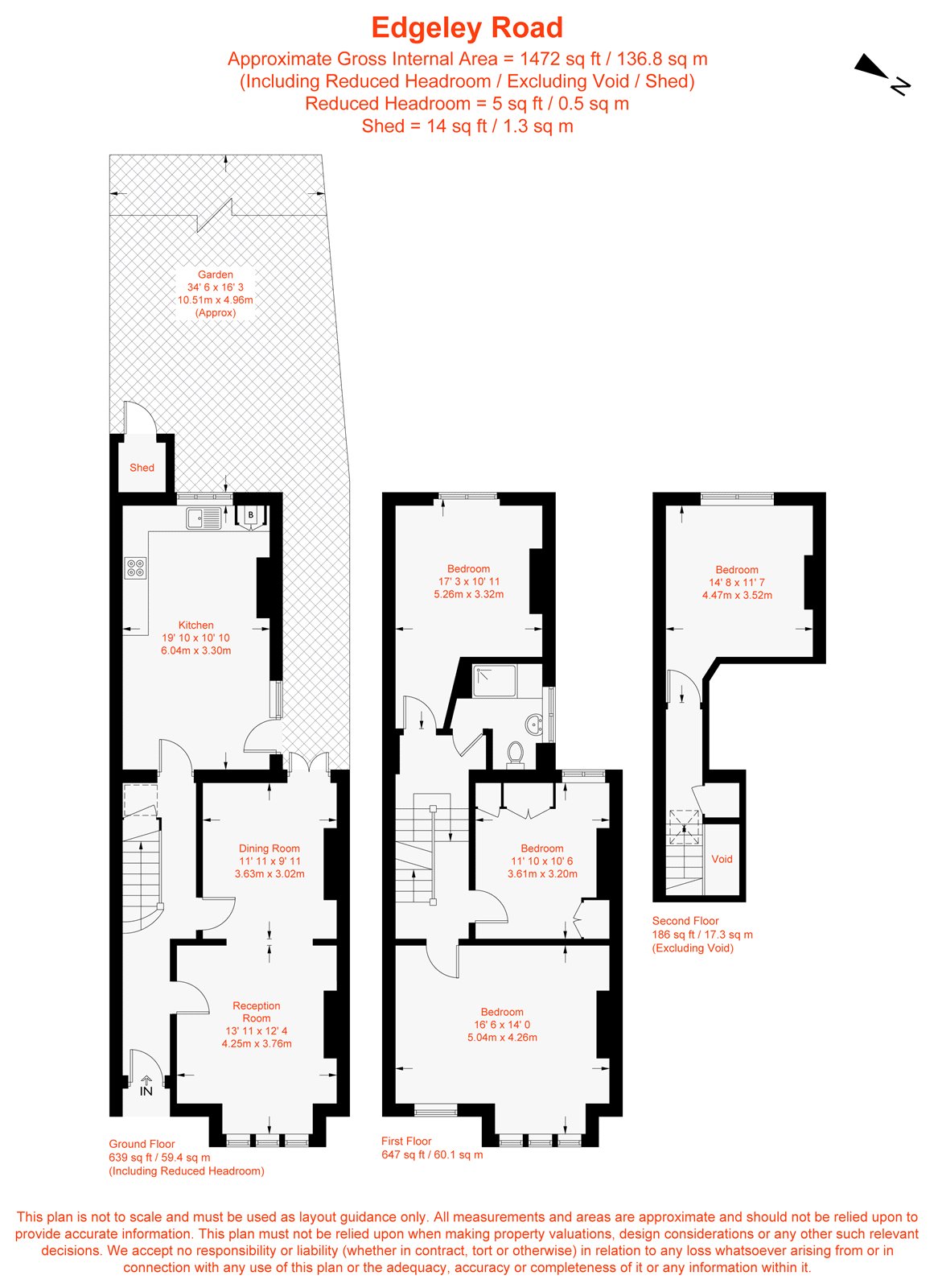 32, Edgeley Road, London floorplan