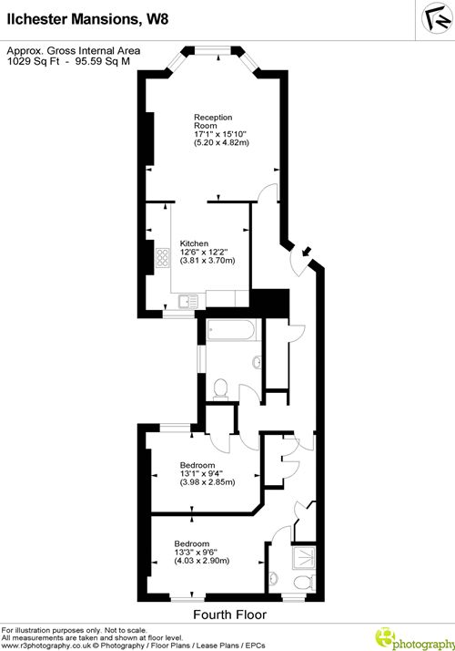 24 Ilchester Mansions, London floorplan