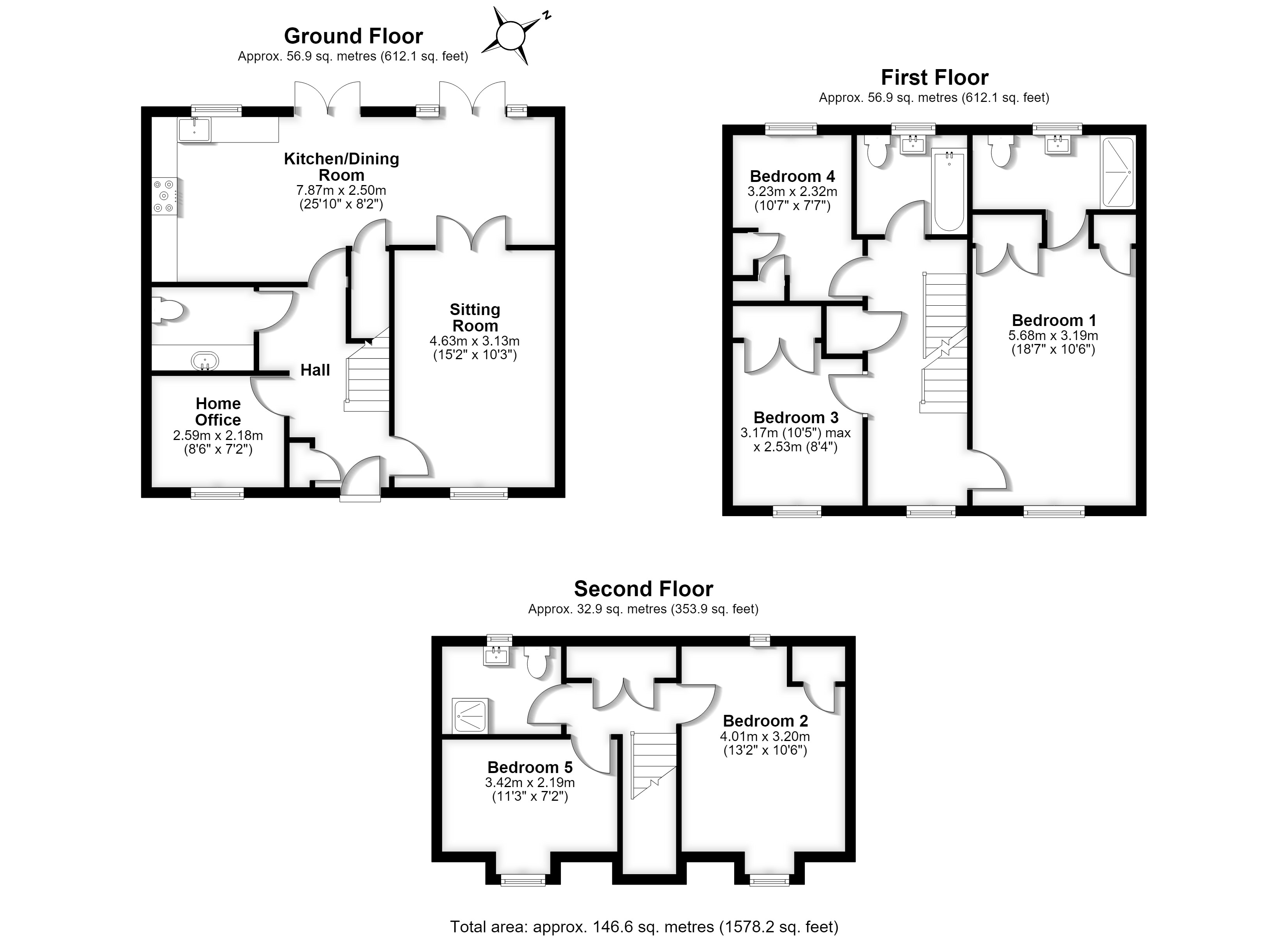 6, Dedman Drive, Hertfordshire floorplan