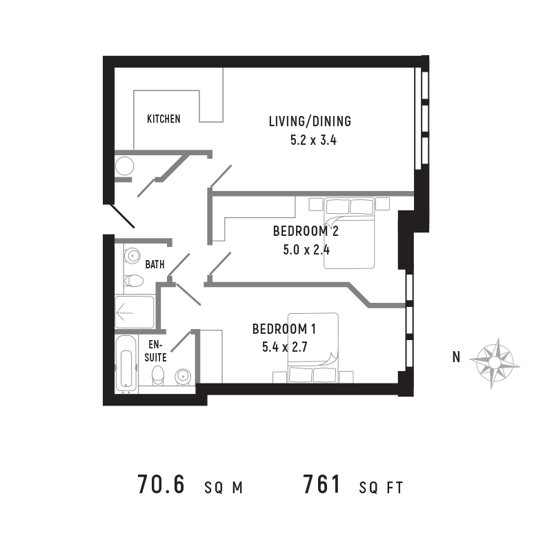 Apartment 226, Romney House, Westminster floorplan