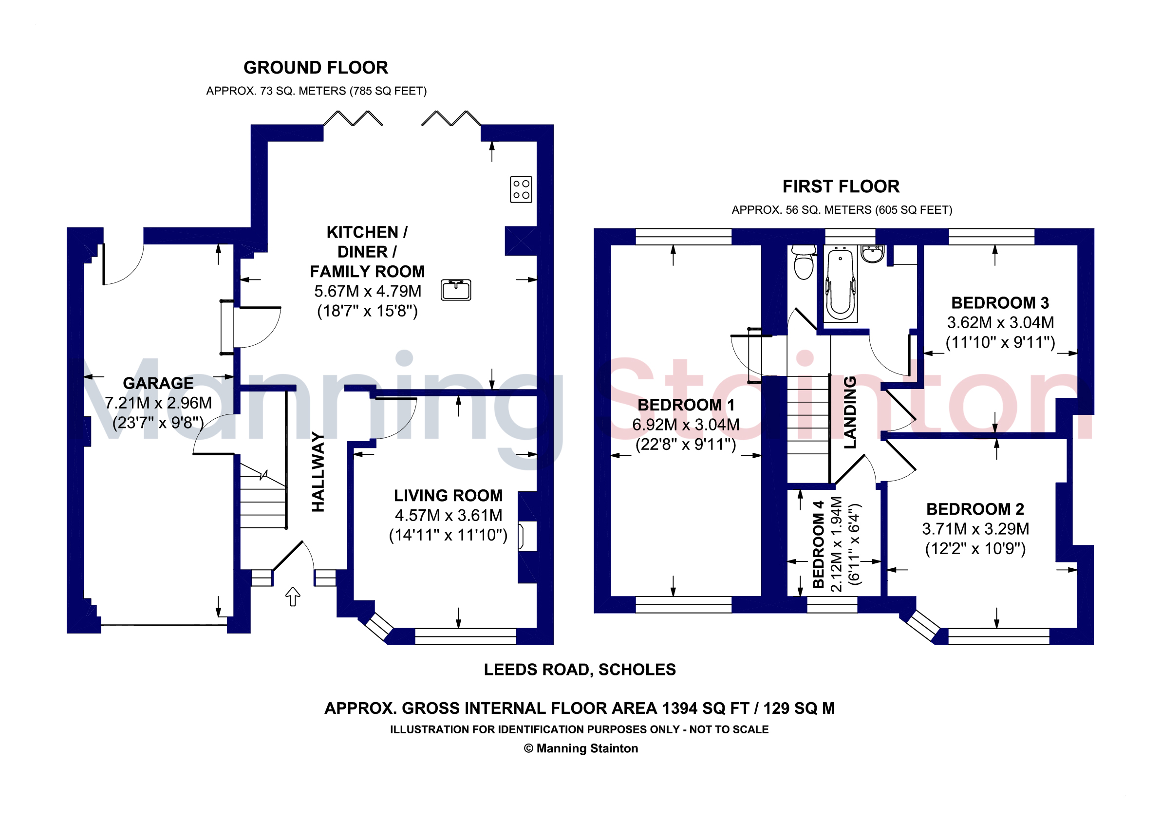 485, Leeds Road, Leeds floorplan