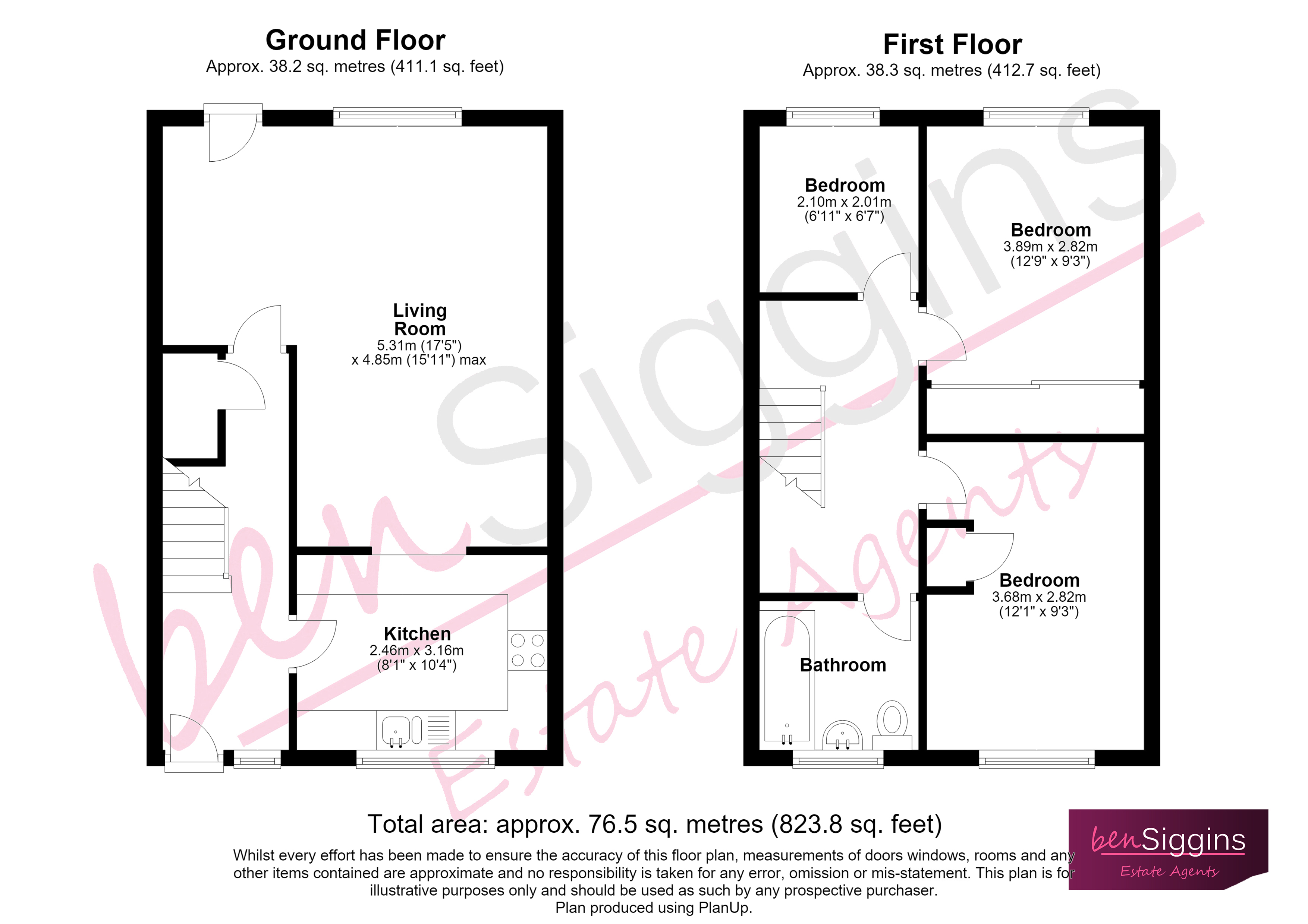 27, Hampton Road, Maidstone floorplan