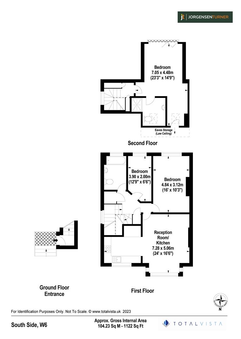 4B, South Side, London floorplan