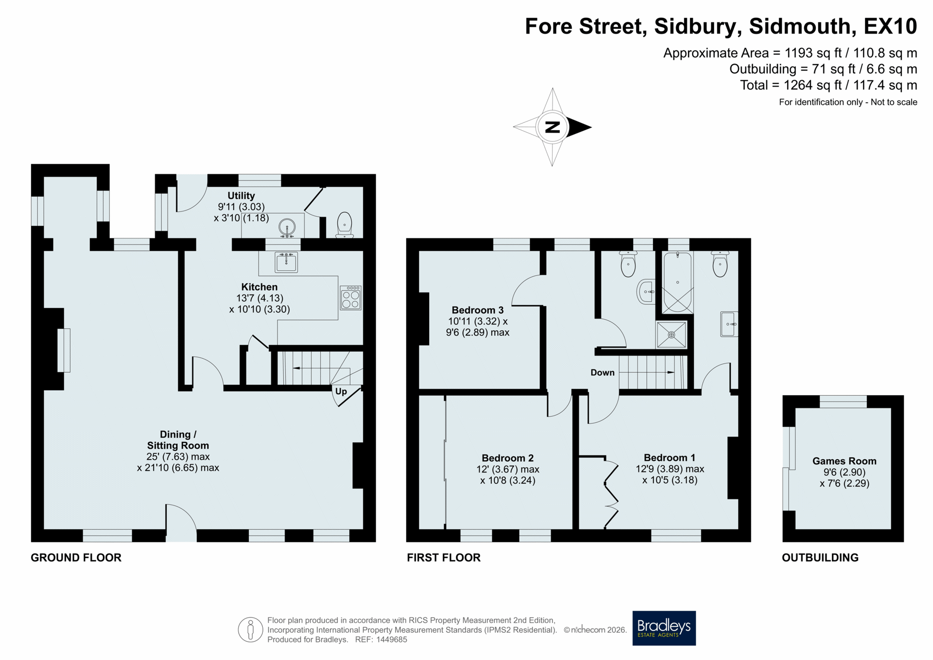 The Old Post Office, 101, Fore Street, Sidmouth floorplan