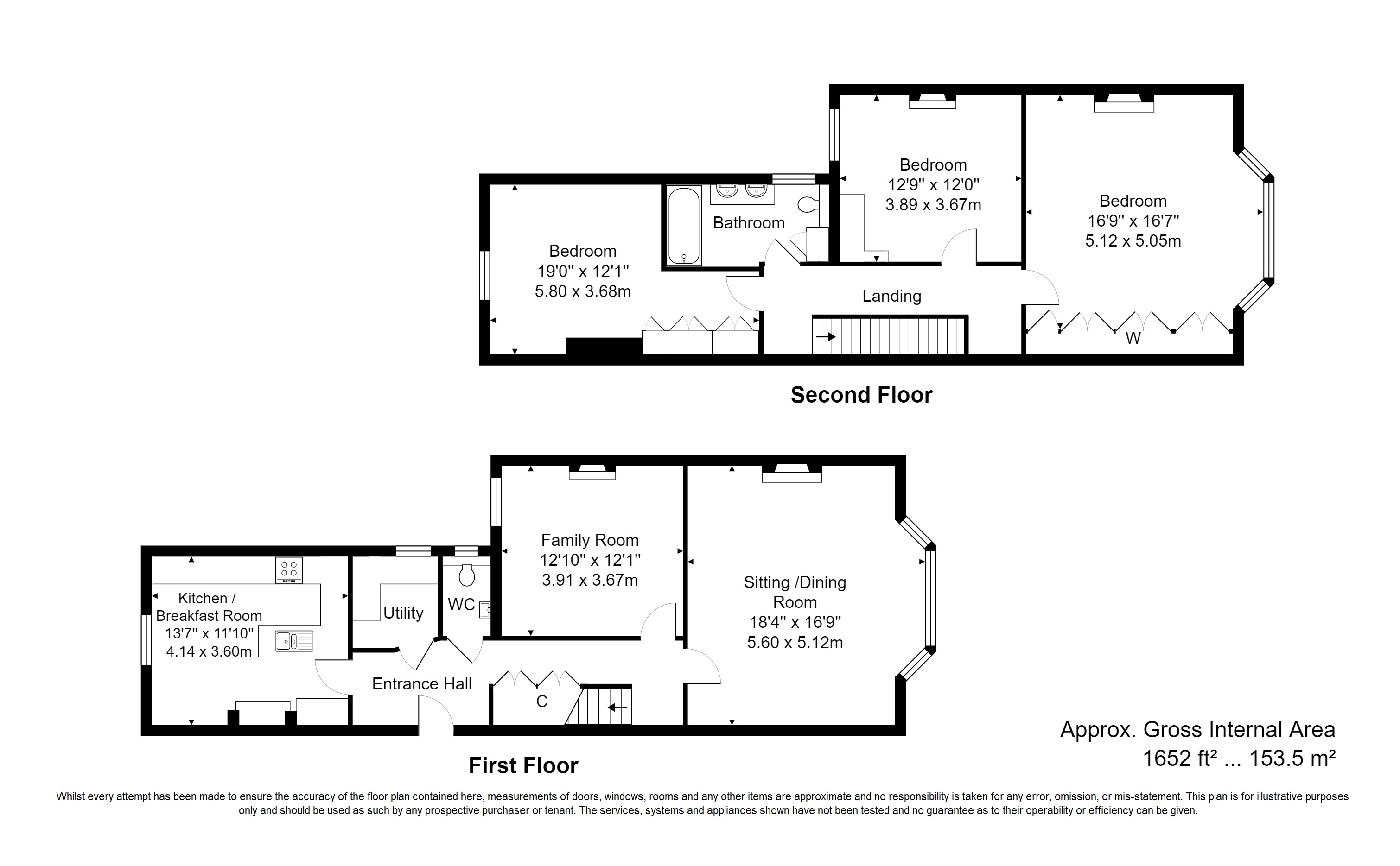 Grove Hill Road, Tunbridge Wells, Kent TN1, 3 bedroom flat for sale