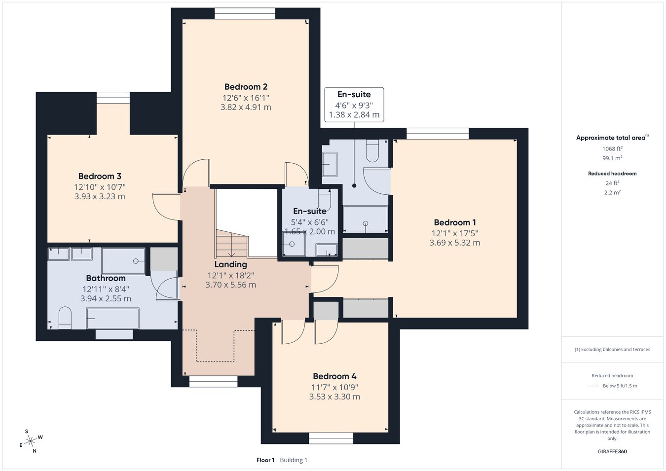 Rowde House, Bar Drove, Wisbech floorplan