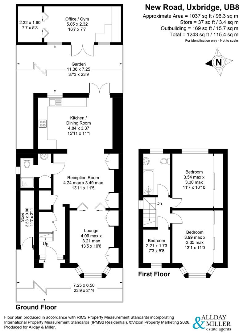 39, New Road, Uxbridge floorplan
