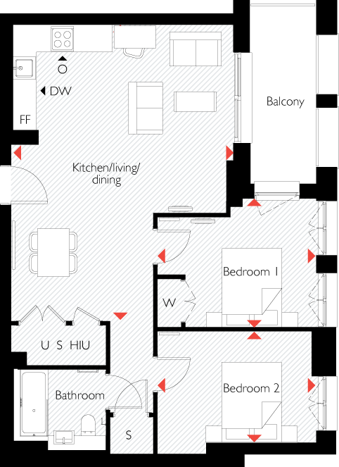 Zone At Oval Village, 15 Gasholder Place, Oval, Lambeth floorplan