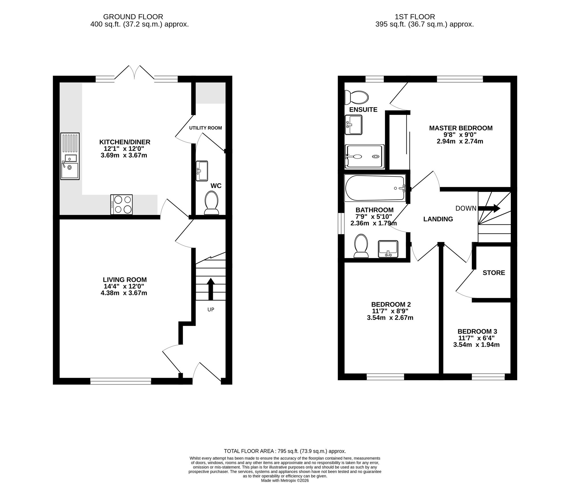 2 Cygnet Drive, Crewe floorplan