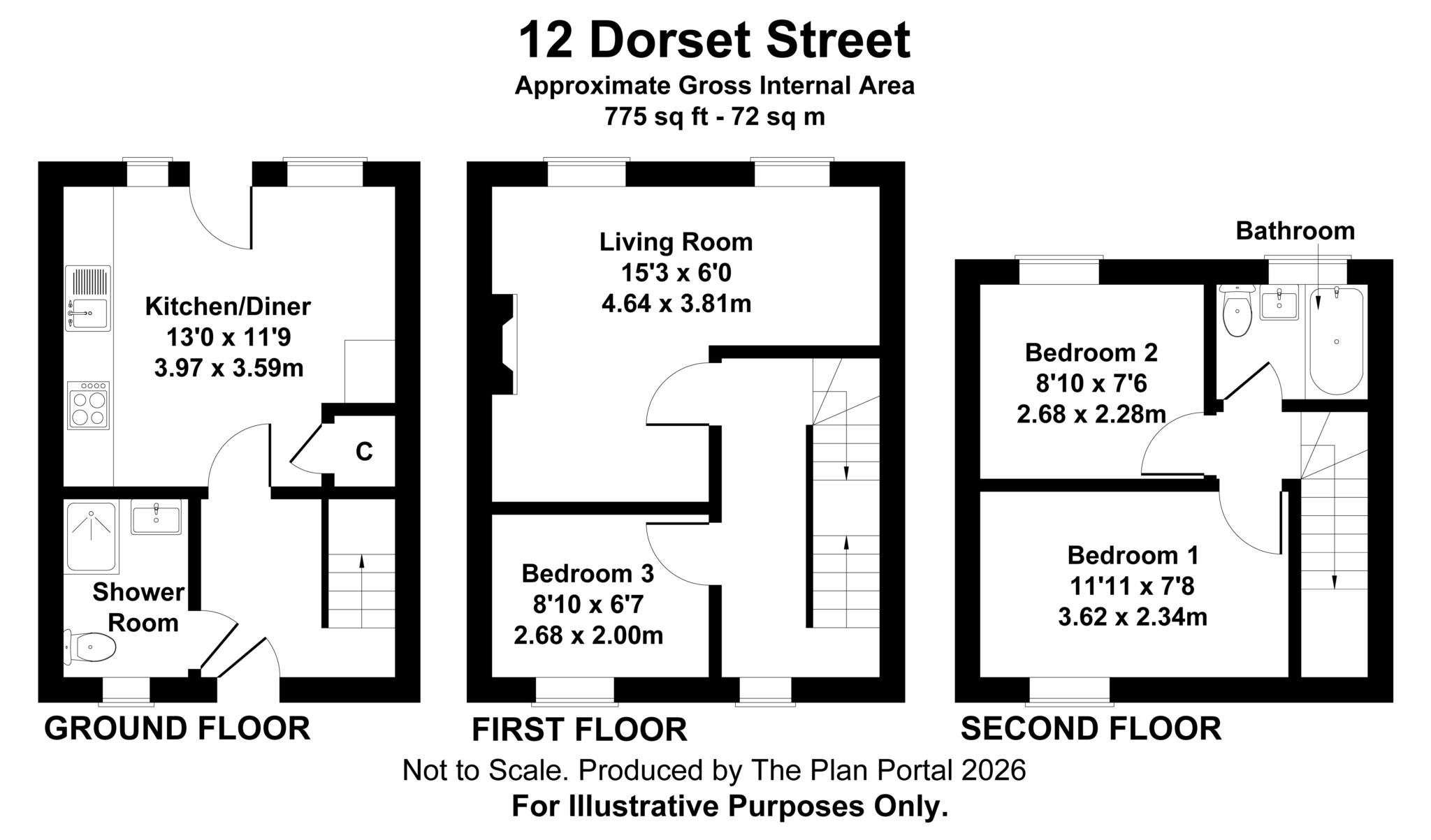 12, Hengelo Place, Blandford Forum floorplan