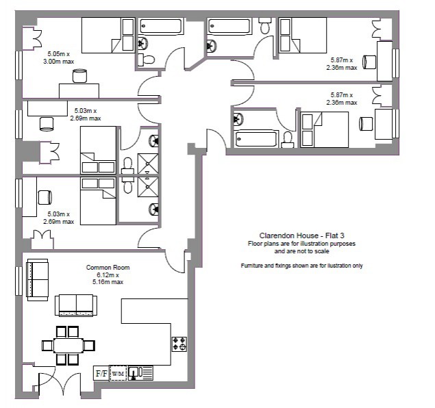 5 Bedrooms Flat to rent in Clarendon Square, Leamington Spa CV32