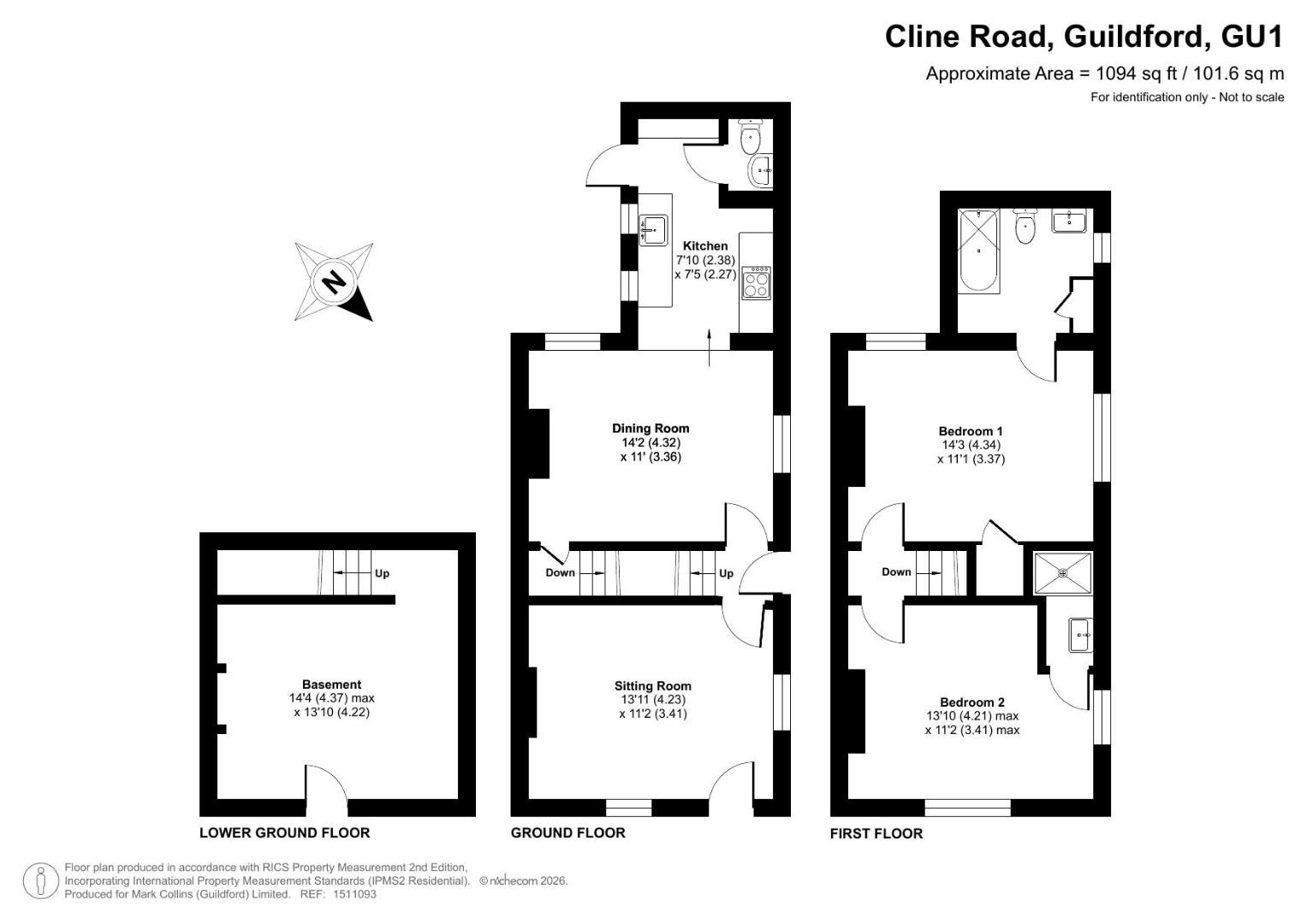 34, Cline Road, Guildford floorplan