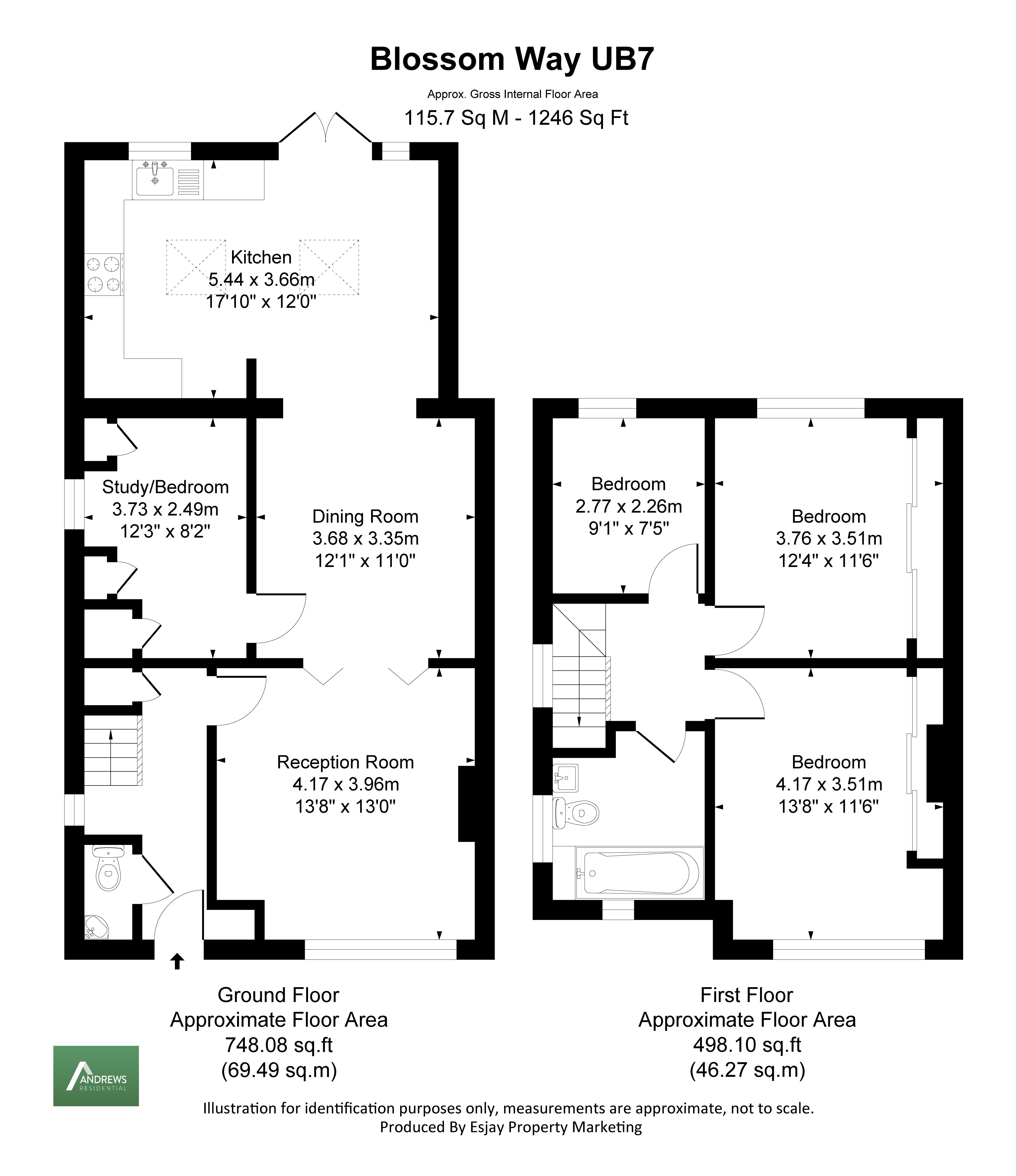 50, Blossom Way, West Drayton floorplan
