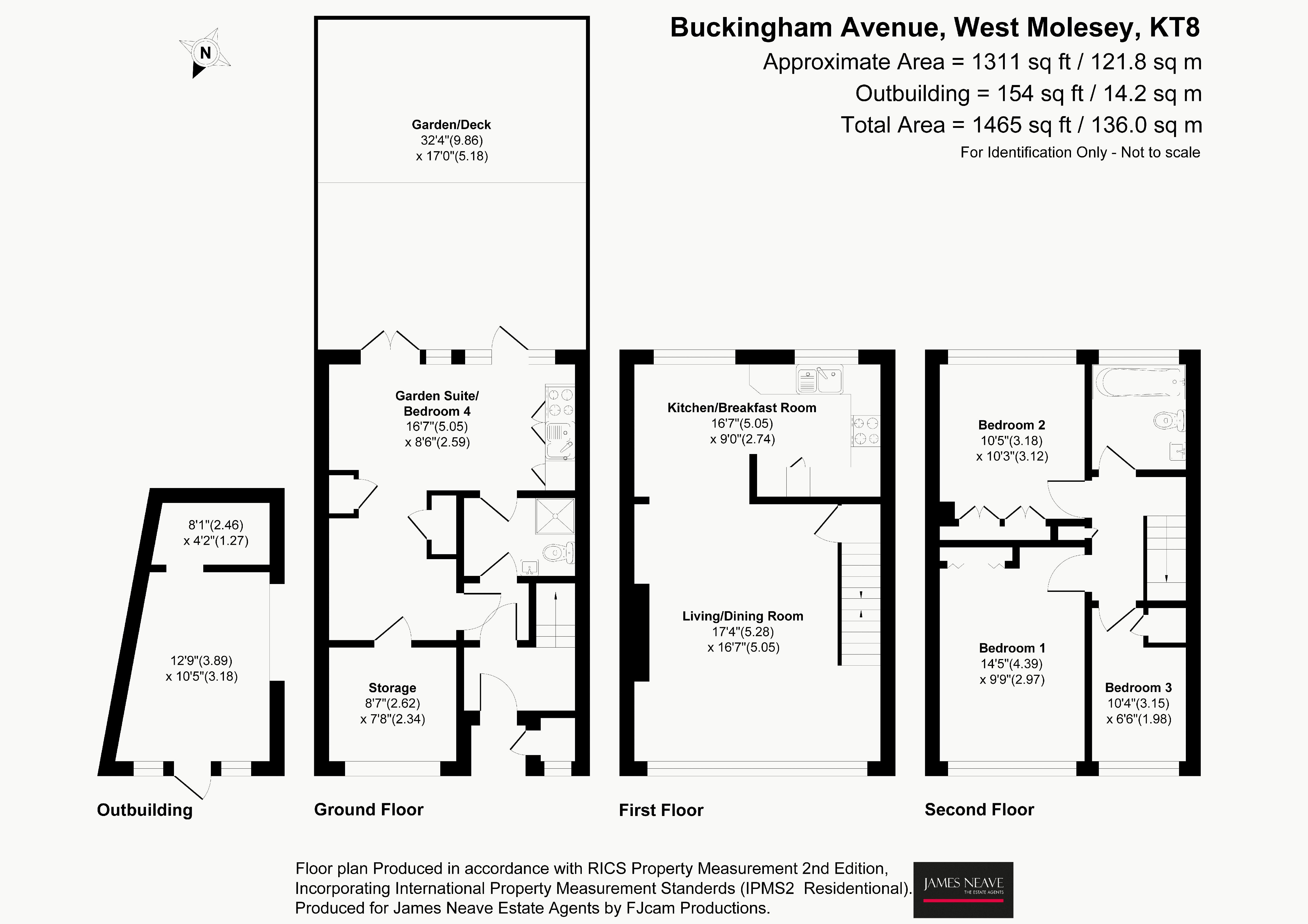 11, Buckingham Avenue, West Molesey floorplan