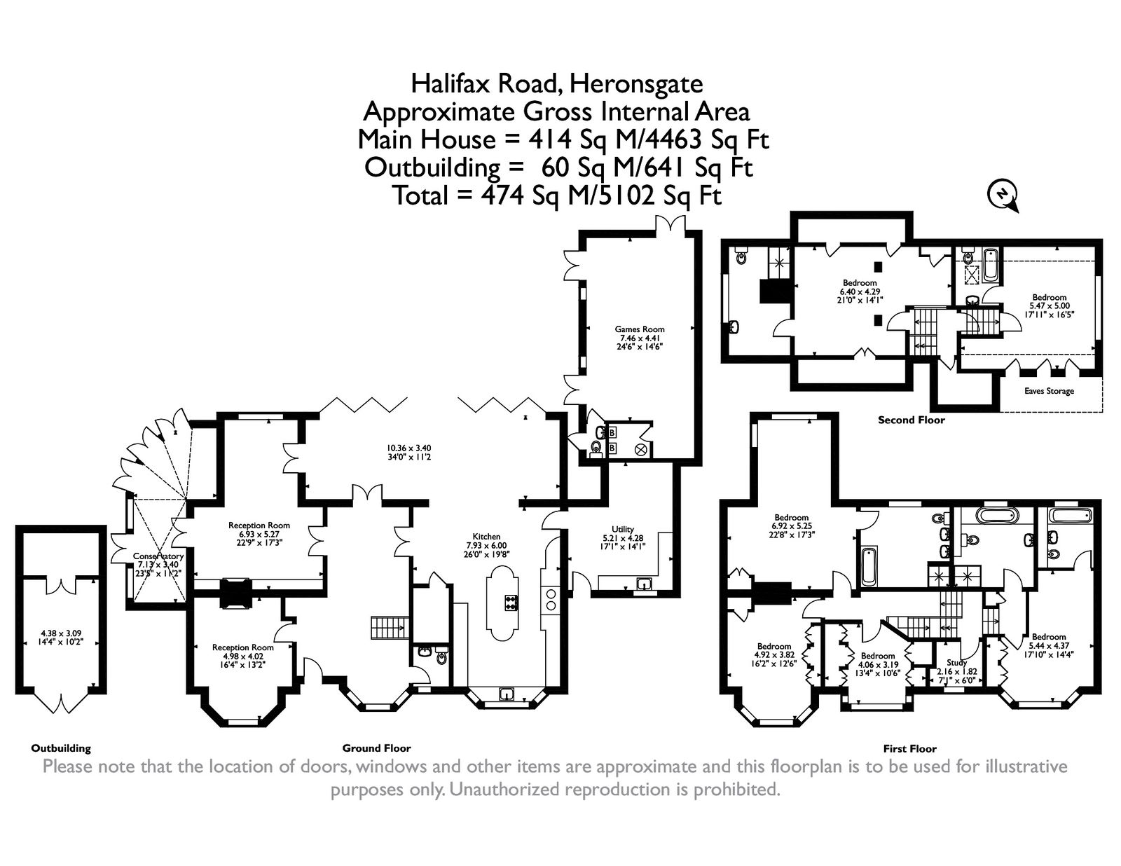 High Holly, Halifax Road, Chorleywood floorplan