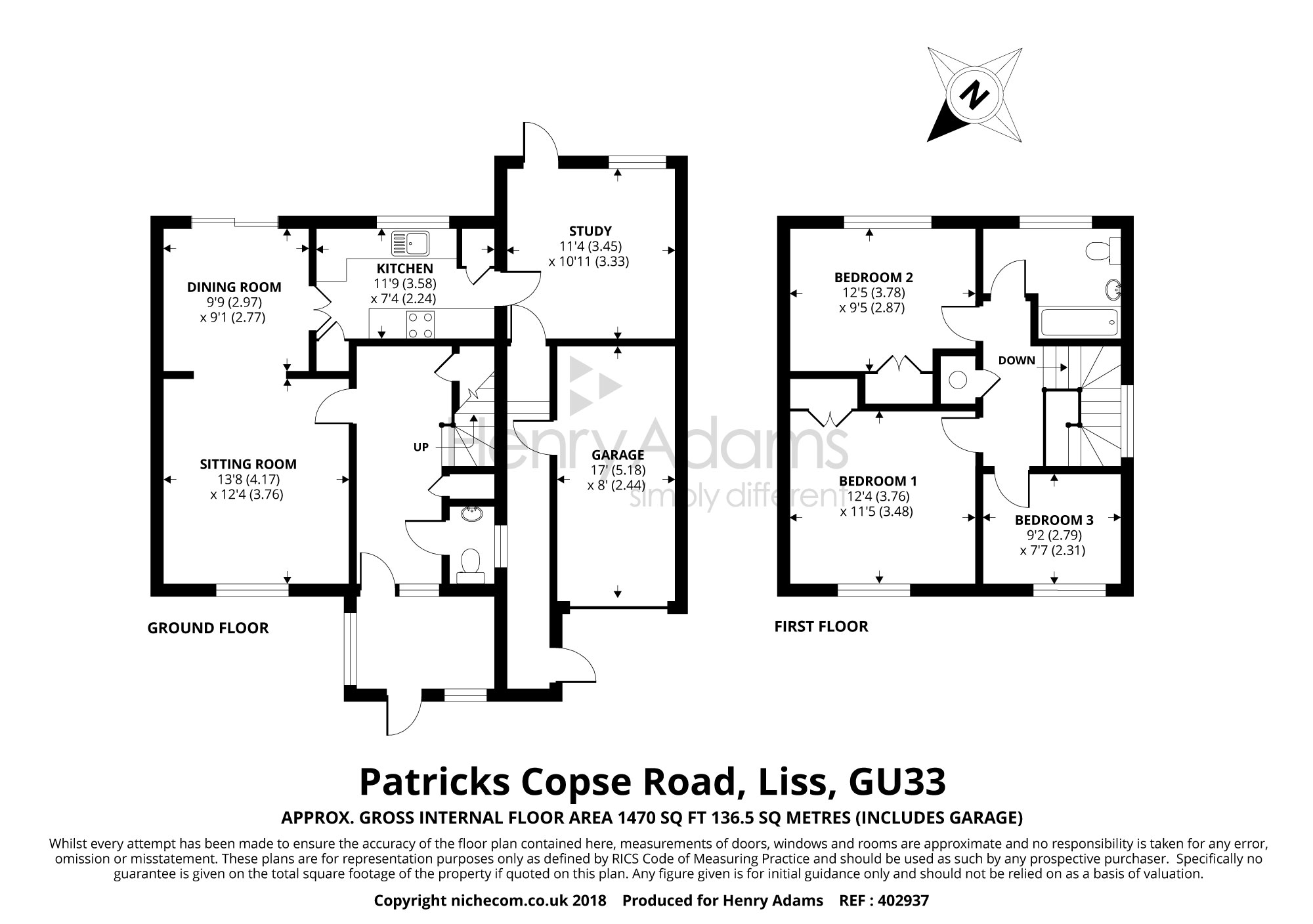 3 Bedrooms Detached house for sale in Patrick's Copse Road, Liss GU33