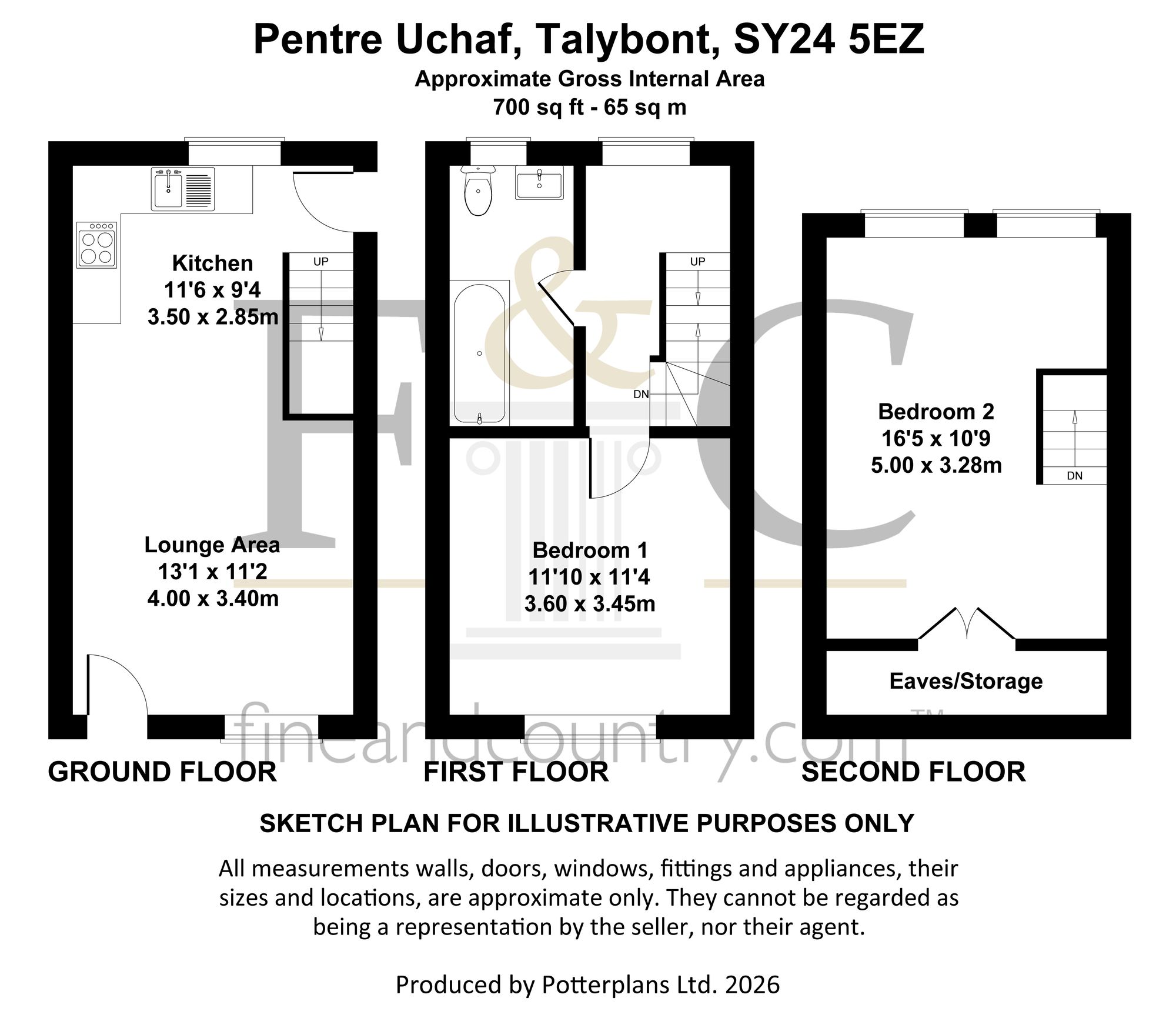 Pentre Uchaf, Talybont floorplan