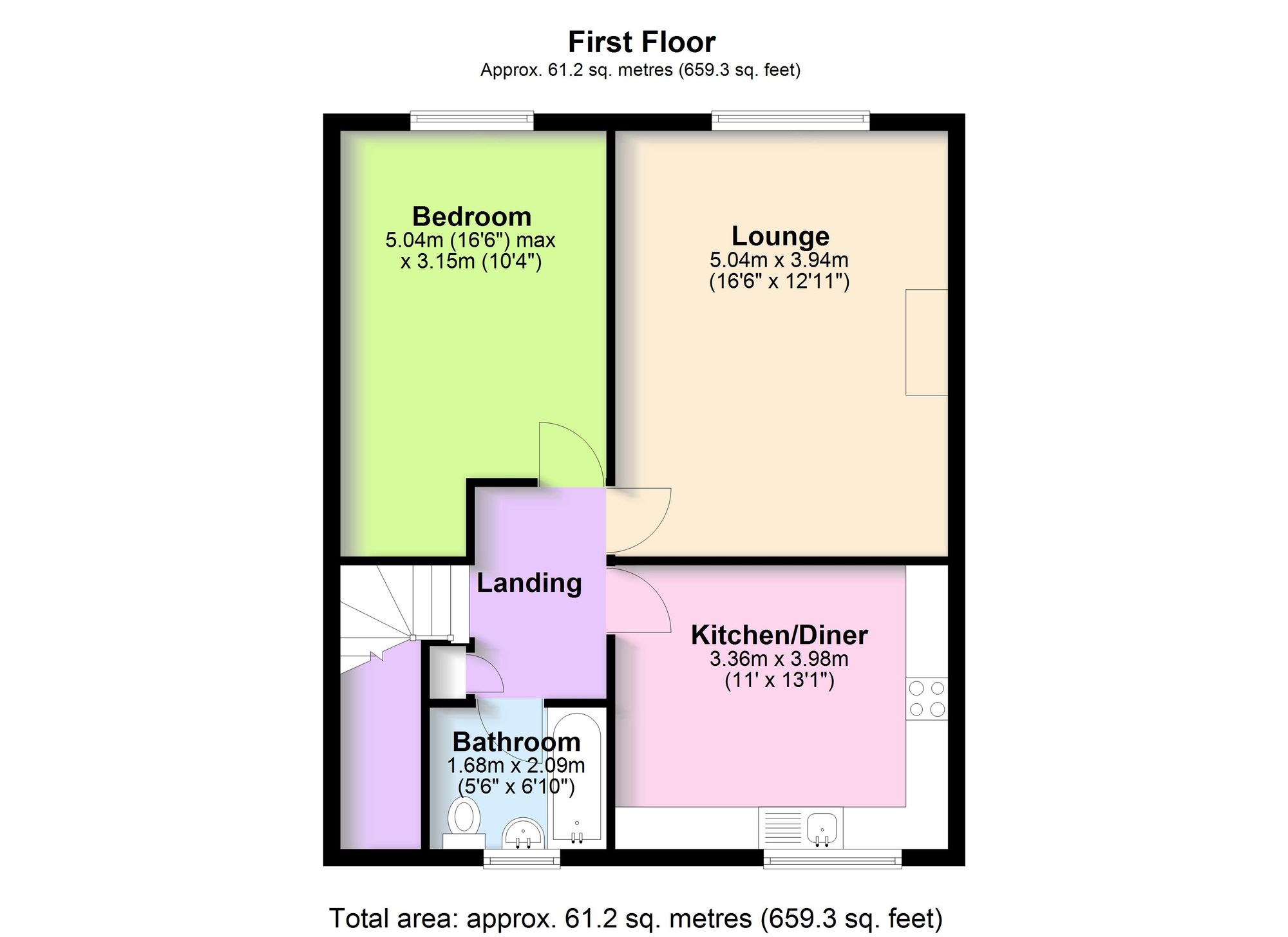 74a Whitemoor Road, Kenilworth floorplan