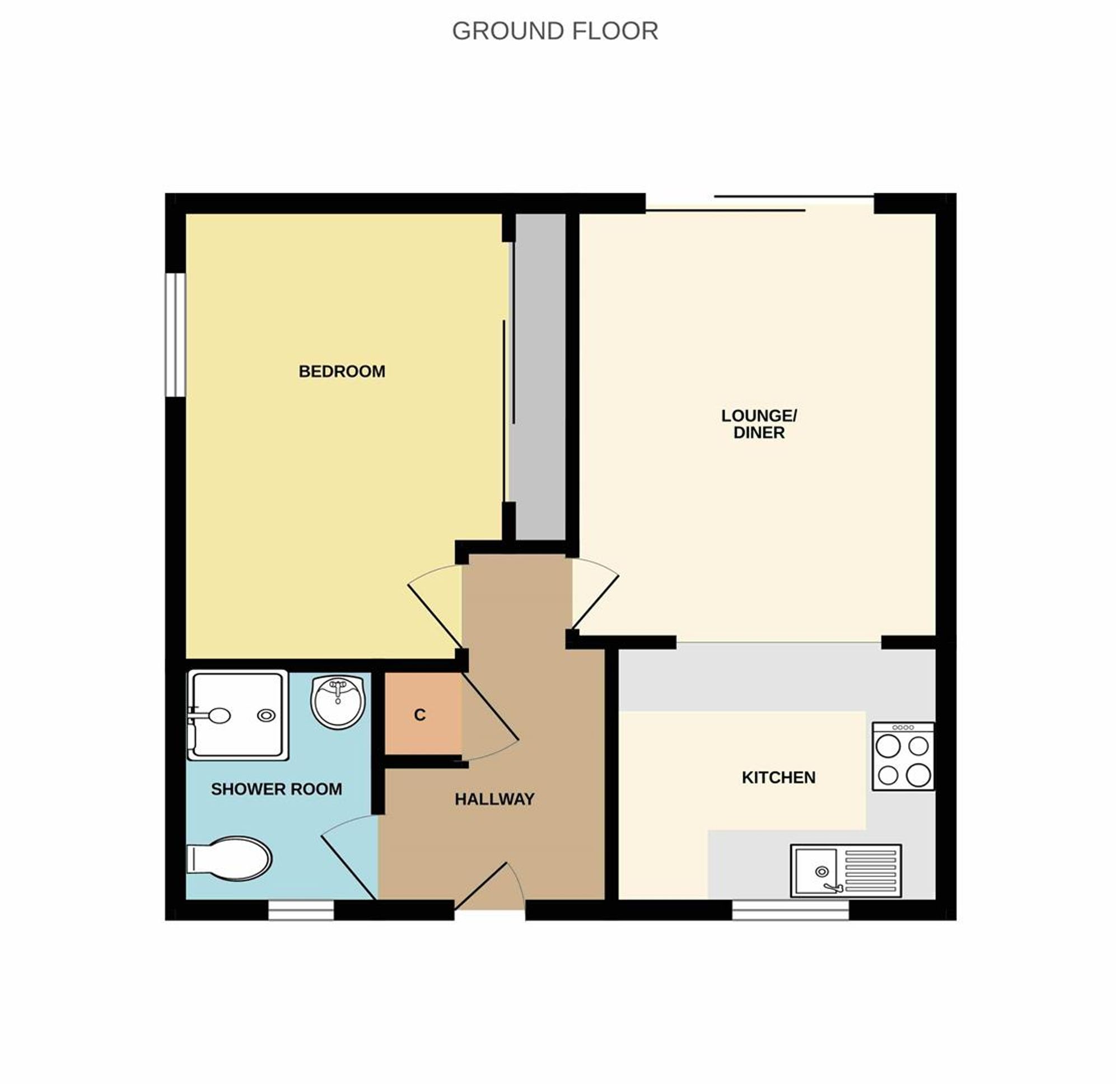 Flat 6, Attenborrow Court Alexandra Road, Newquay floorplan