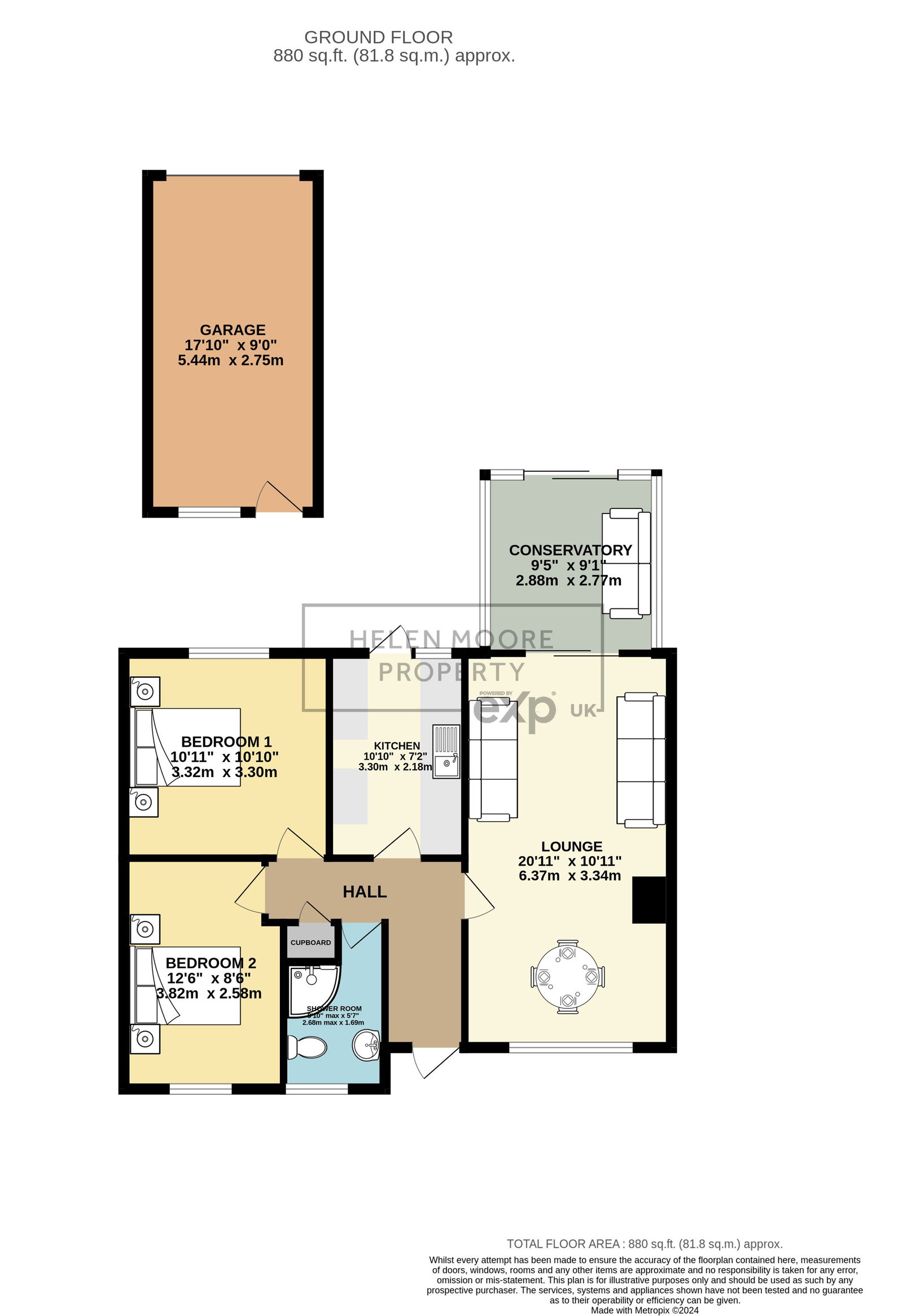 12, Sanderspool Cross, South Brent floorplan