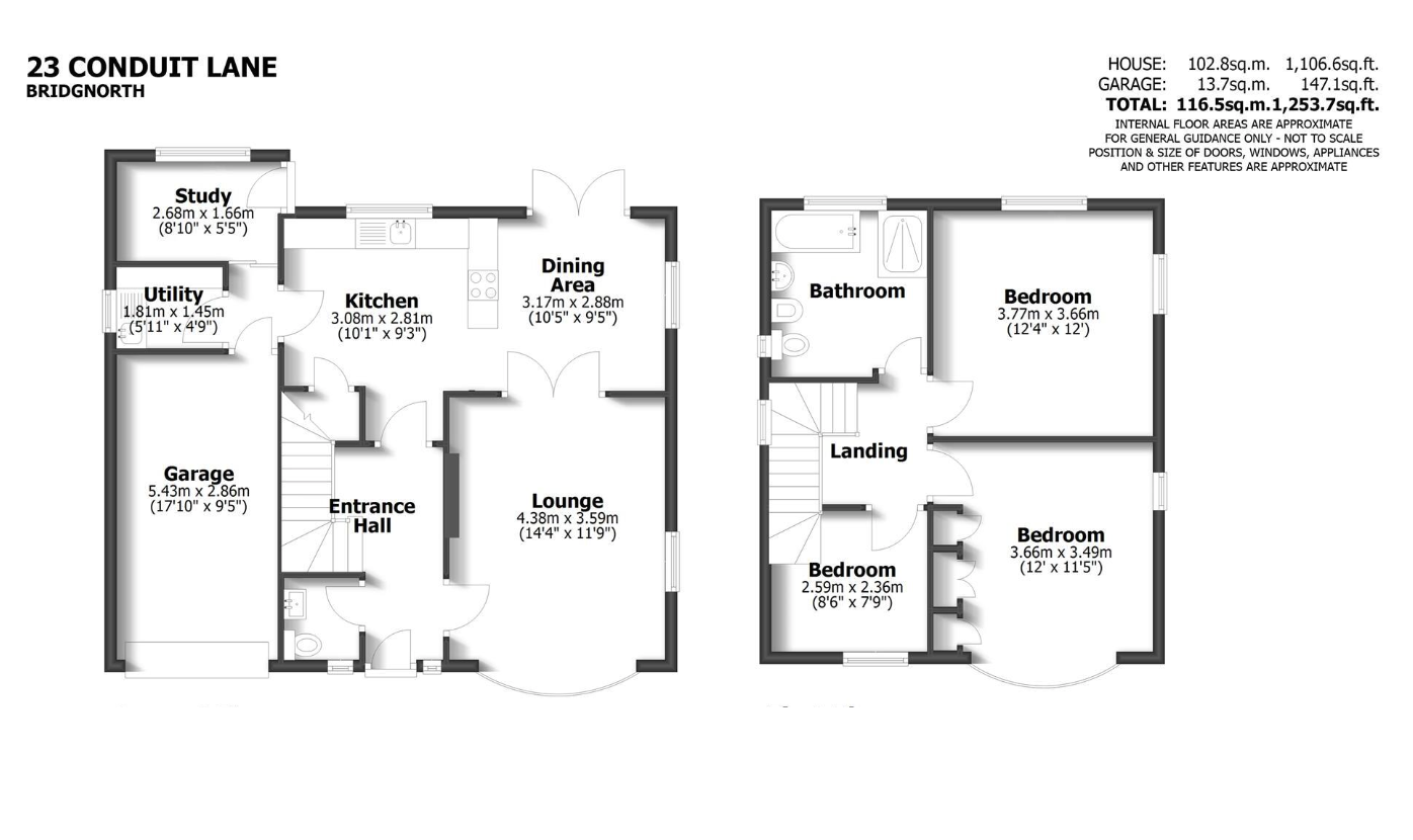 23, Conduit Lane, Bridgnorth floorplan