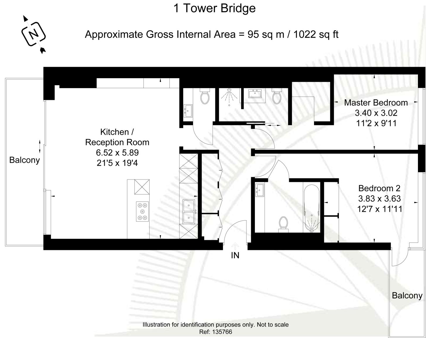 2 Bedrooms Flat to rent in Tudor House, Duchess Walk, London SE1