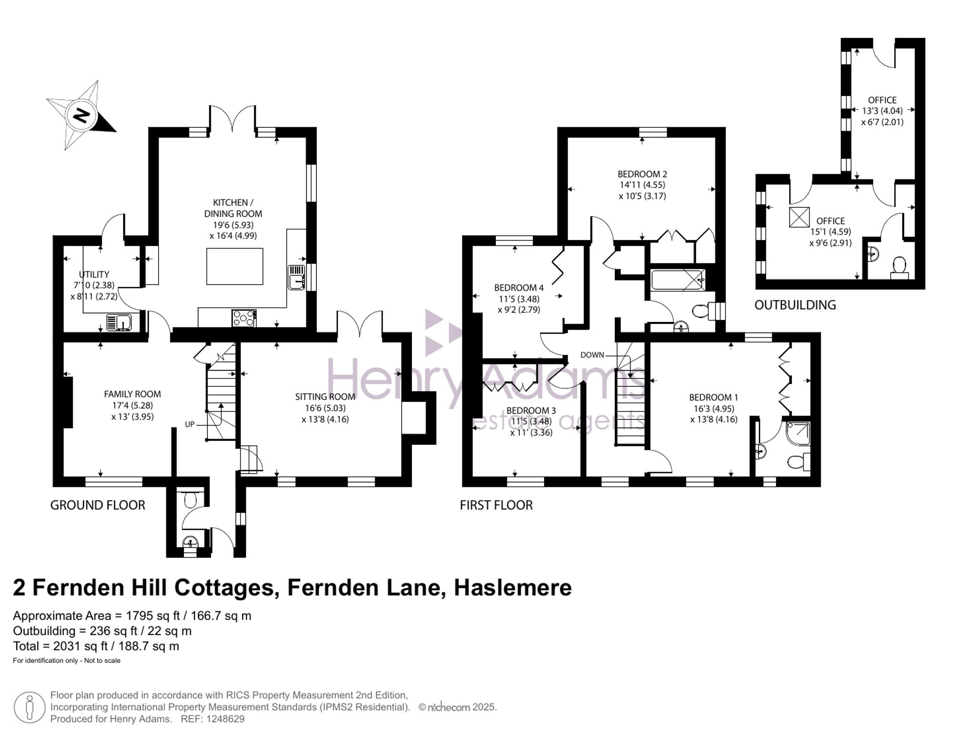 2 Fernden Hill Cottages Fernden Lane, Haslemere floorplan