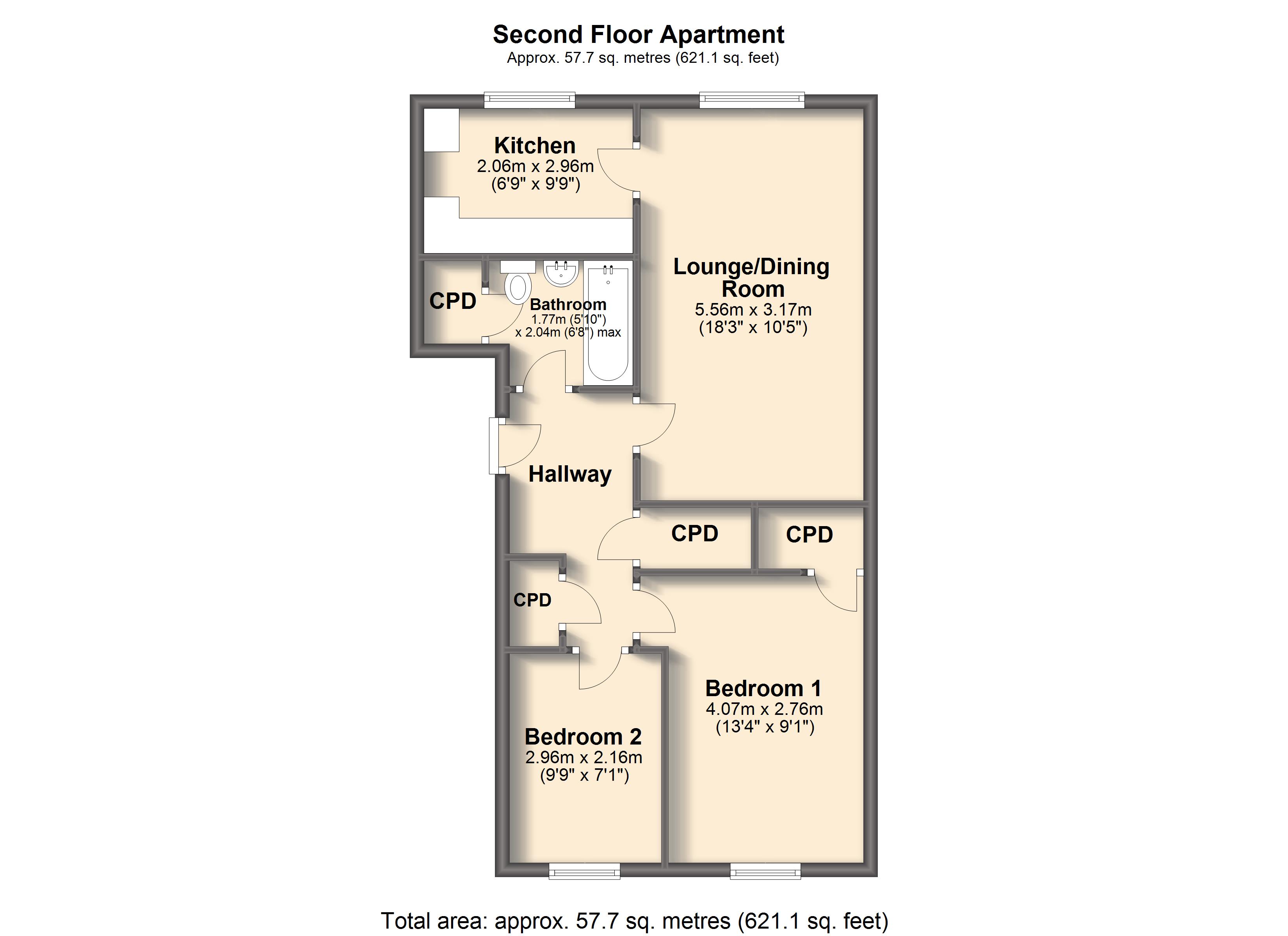 2 Bedrooms Flat for sale in High Hazels Close, Sheffield S9