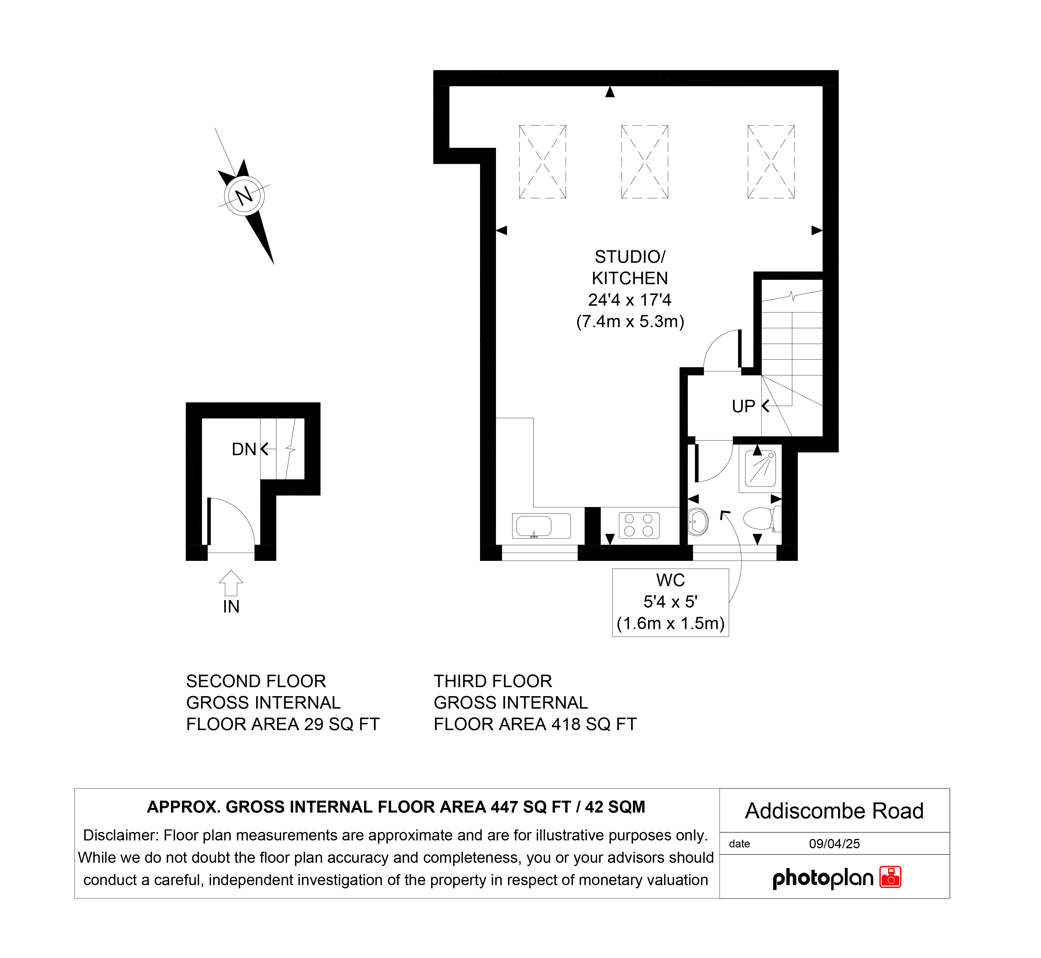 Flat 4, 107a, Lower Addiscombe Road, Surrey floorplan