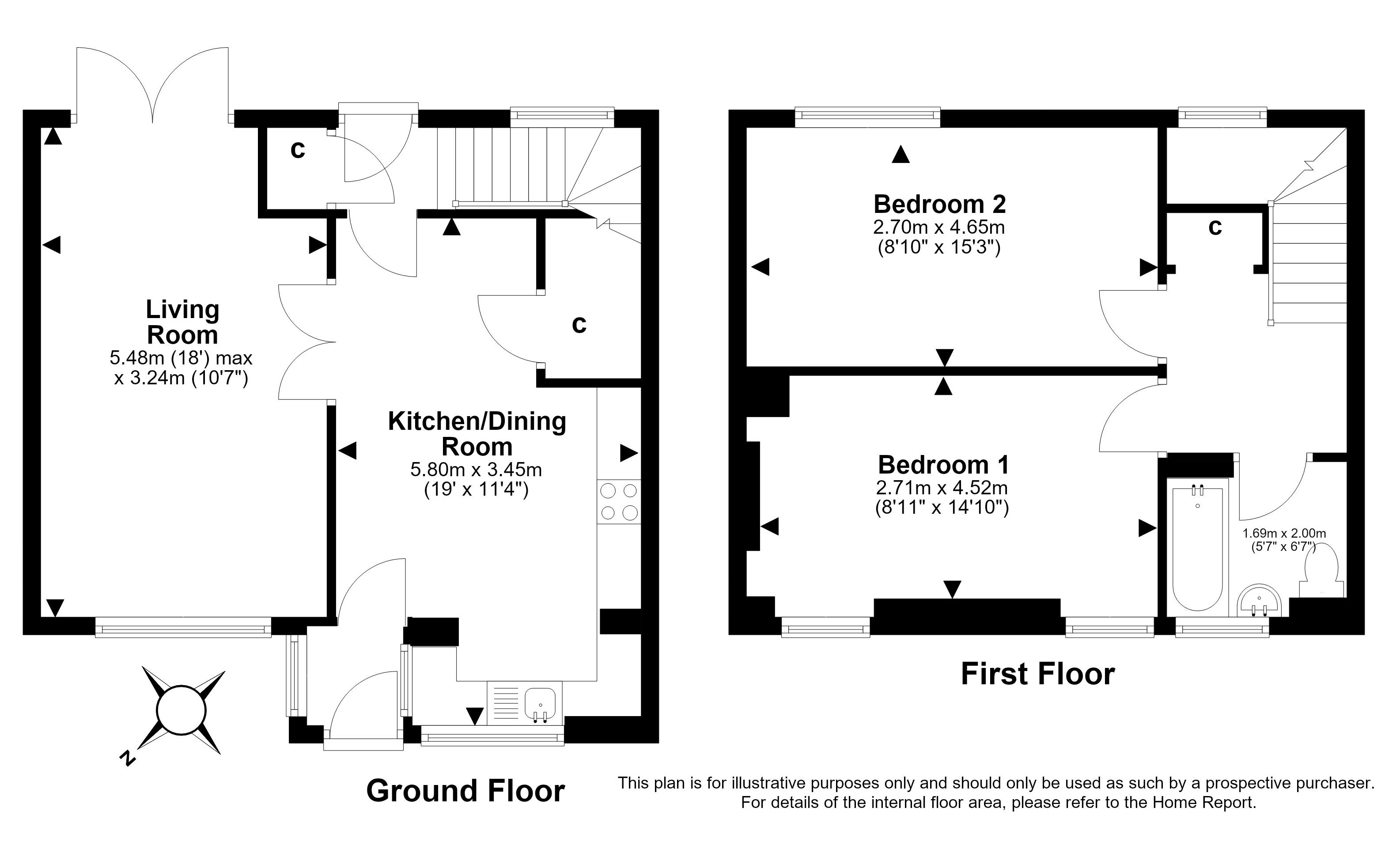 28, Drum Crescent, Gilmerton, Edinburgh floorplan
