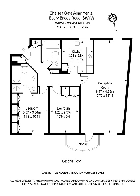 2 Bedrooms Flat to rent in Ebury Bridge Road, London SW1W