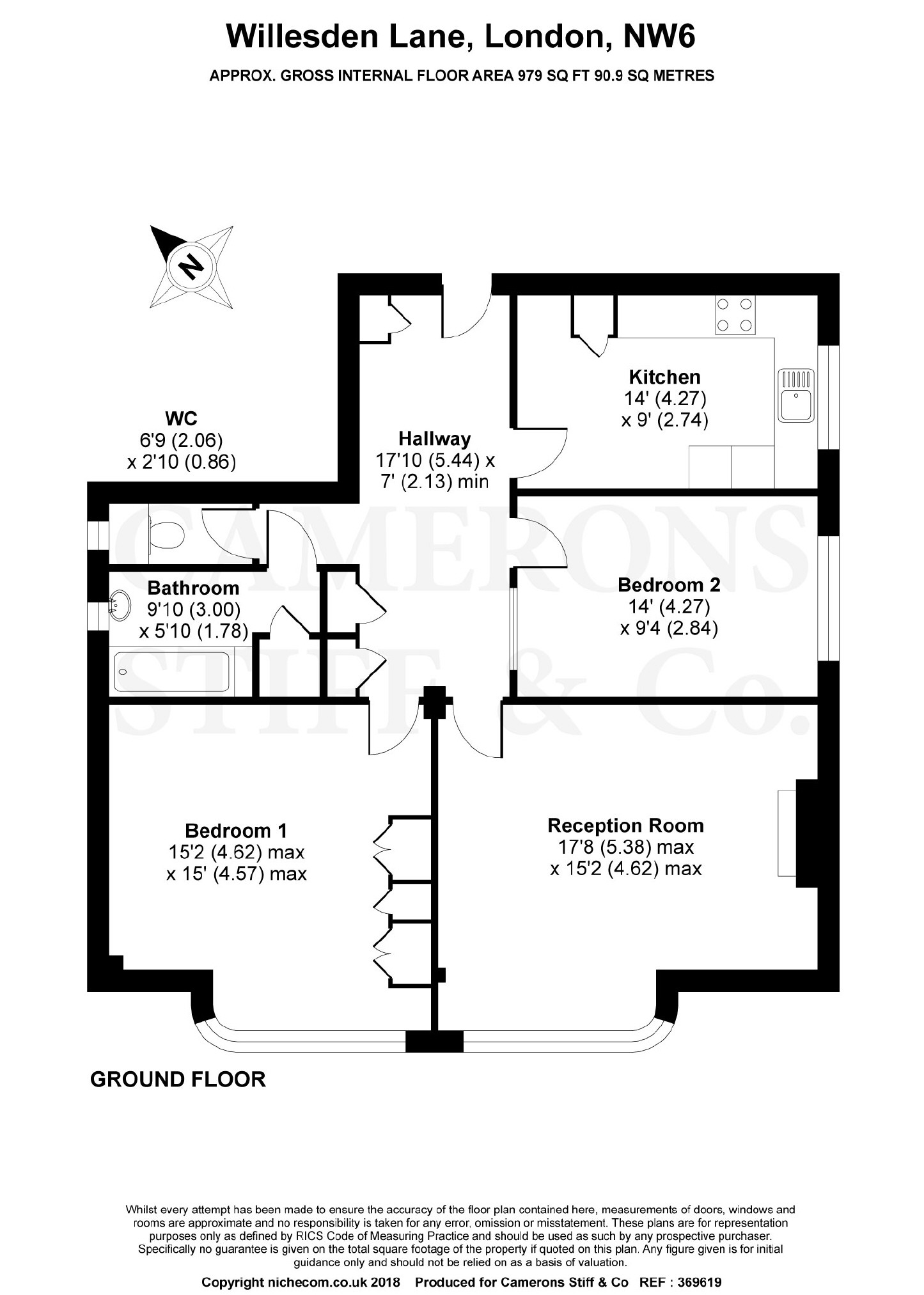 2 Bedrooms Flat for sale in Willesden Lane, Willesden Green, London NW6