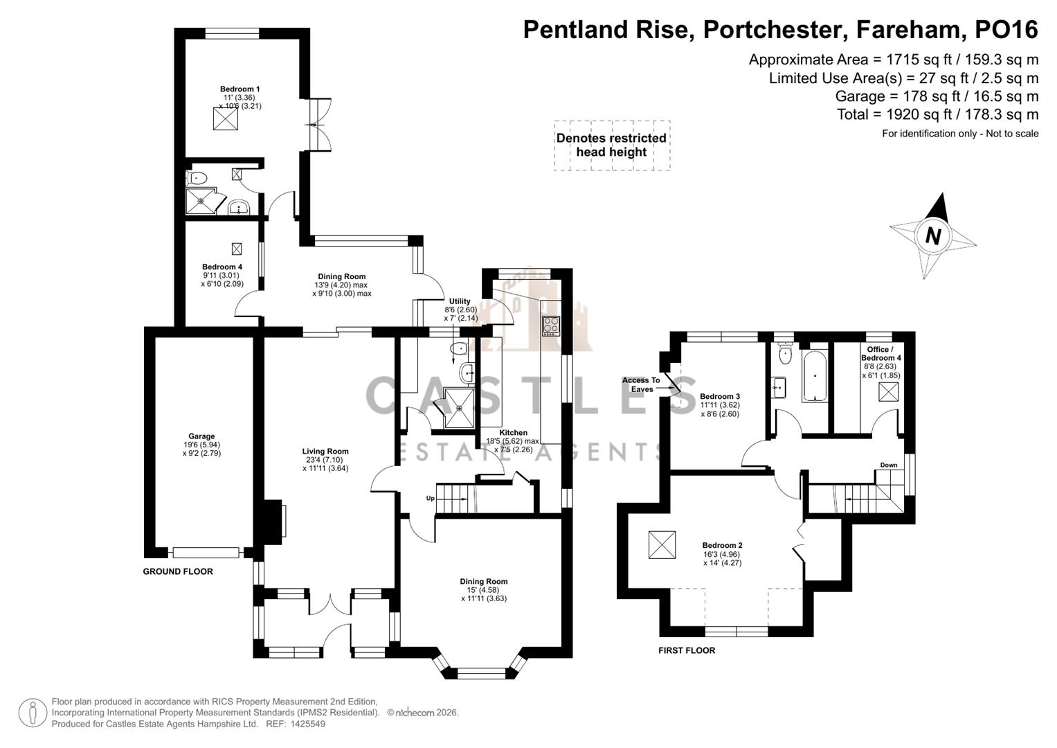 32, Pentland Rise, Fareham floorplan