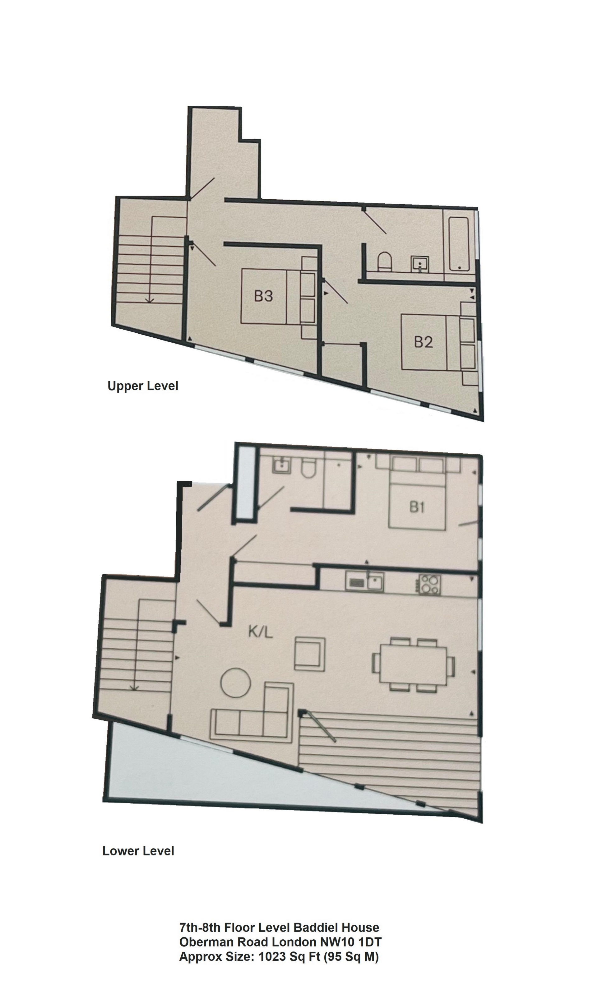 35 Baddiel House 5, Oberman Road, London floorplan