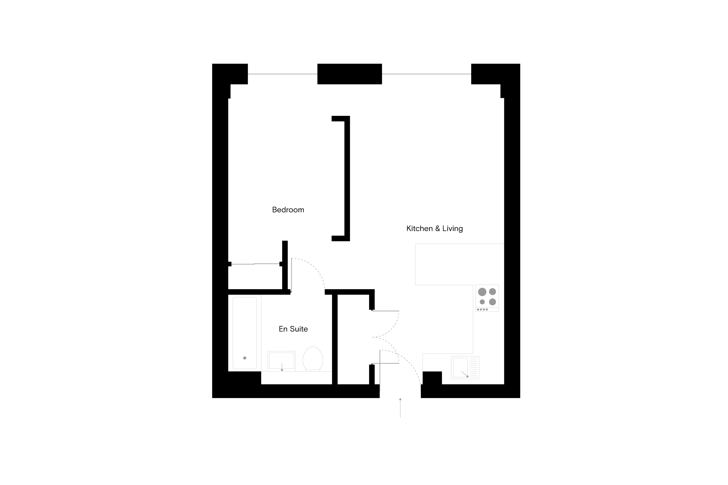 Flat 21716, The Wullcomb, 93 Highcross Street, Leicester floorplan