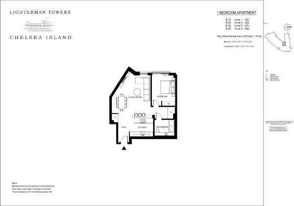 1 Bedrooms Flat to rent in Lighterman Tower, 1 Harbour Avenue, Chelsea Island SW10