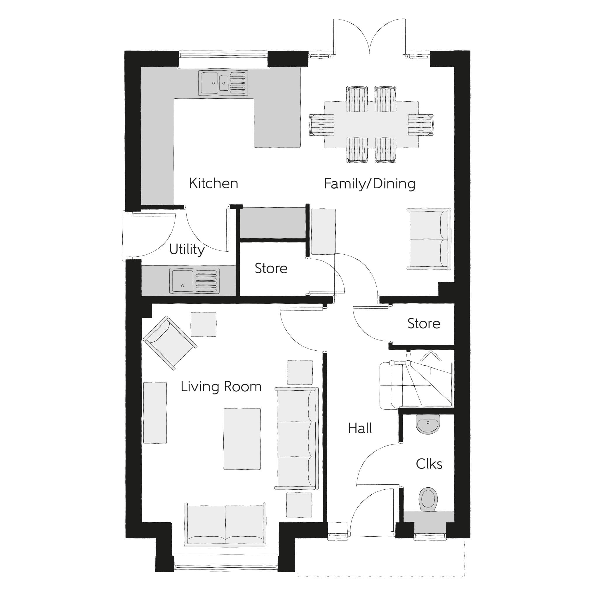 273, Hunts Grove, Gloucester floorplan
