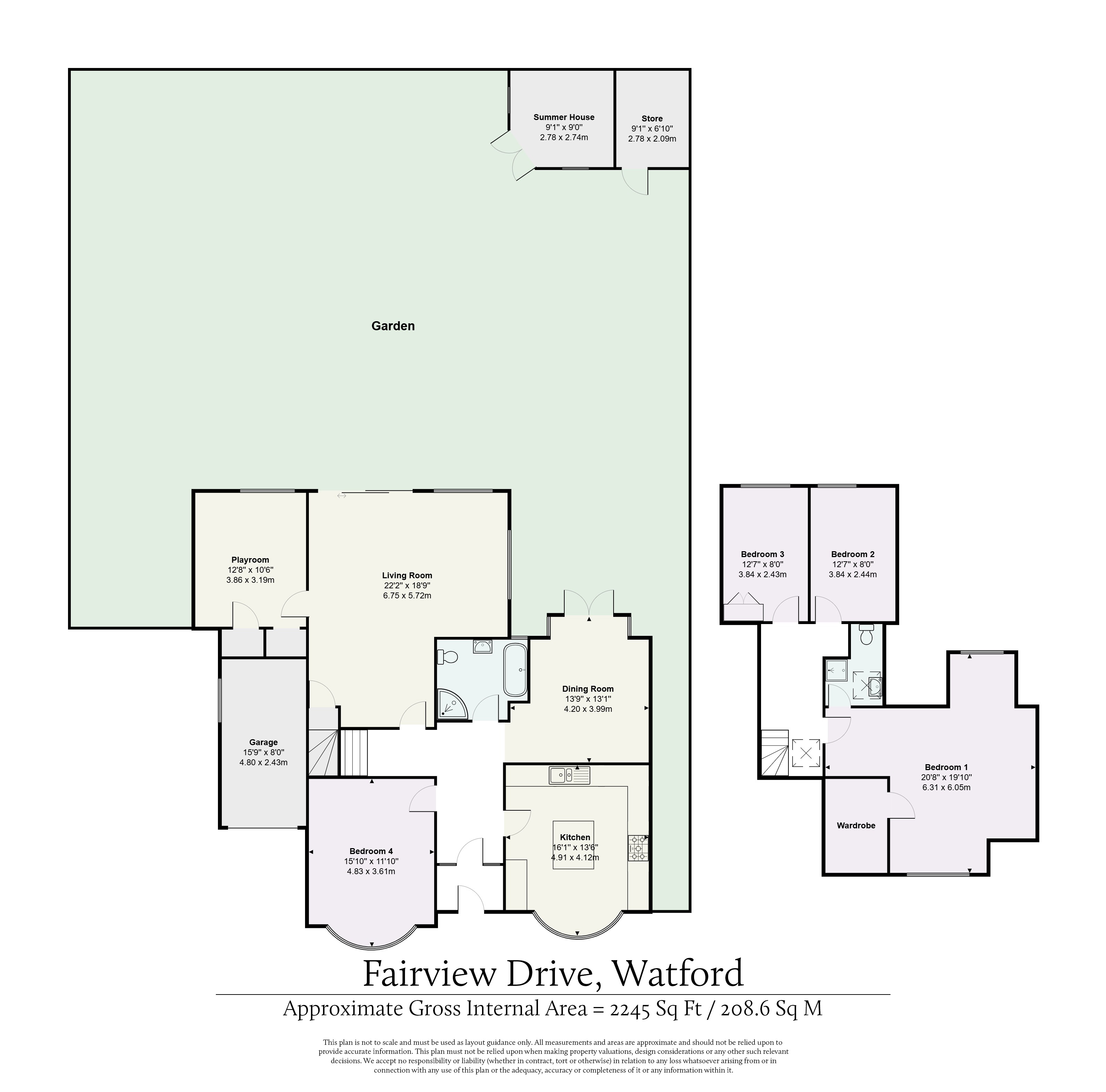 4, Fairview Drive, Hertfordshire floorplan