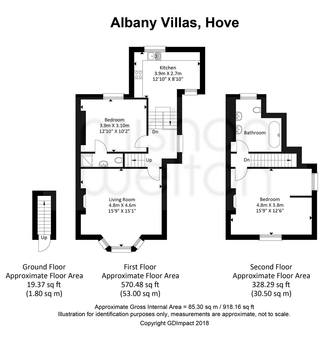 2 Bedrooms Flat to rent in Albany Villas, Hove BN3