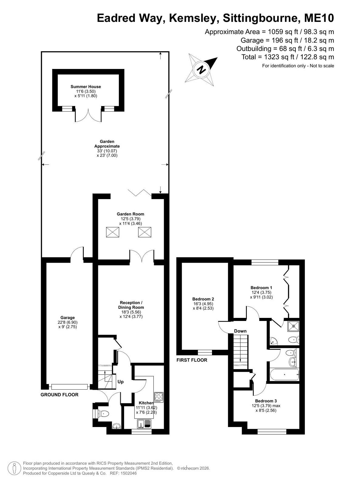 14, Eadred Way, Sittingbourne floorplan