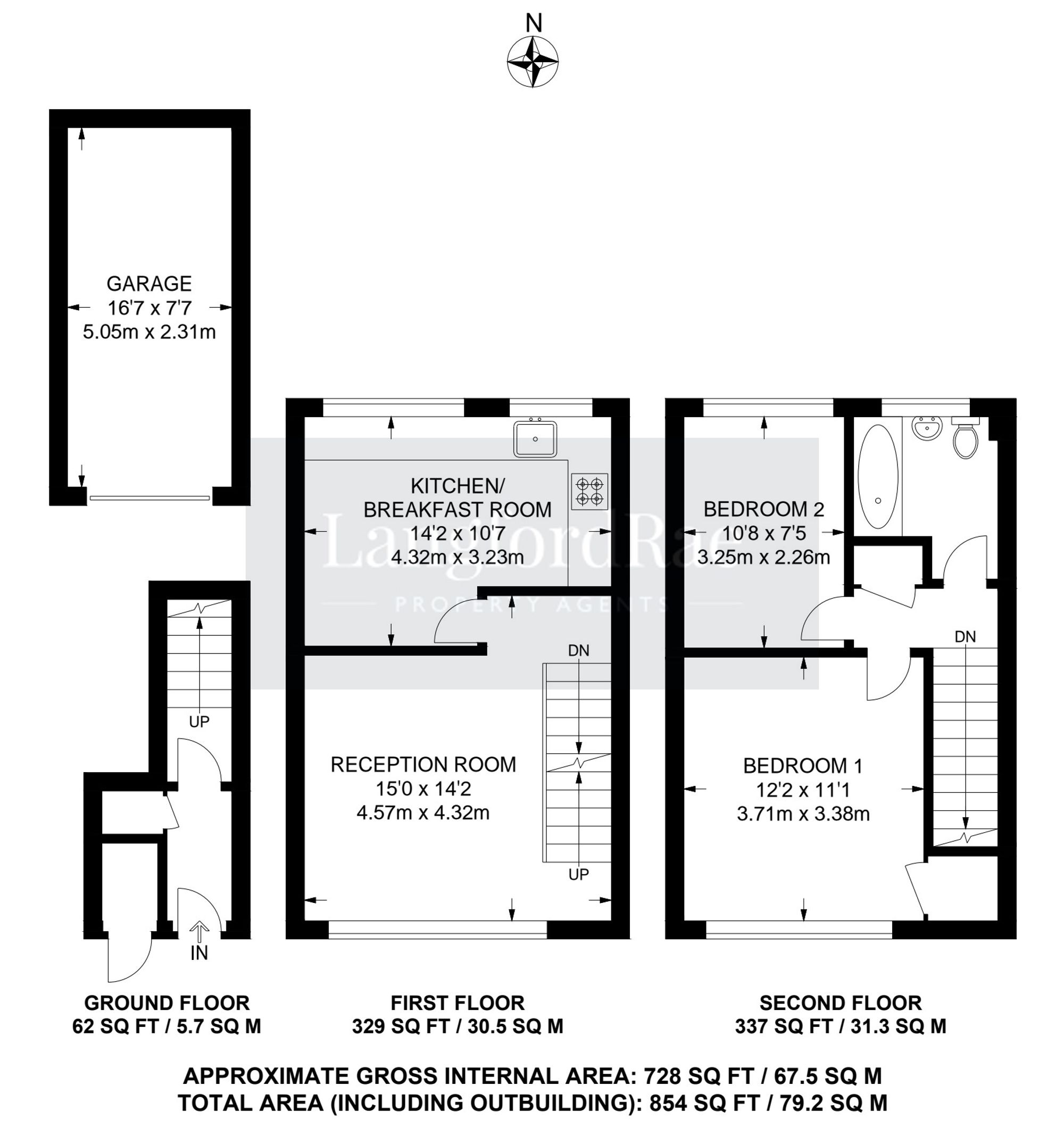 57 Clareville Road, Orpington floorplan