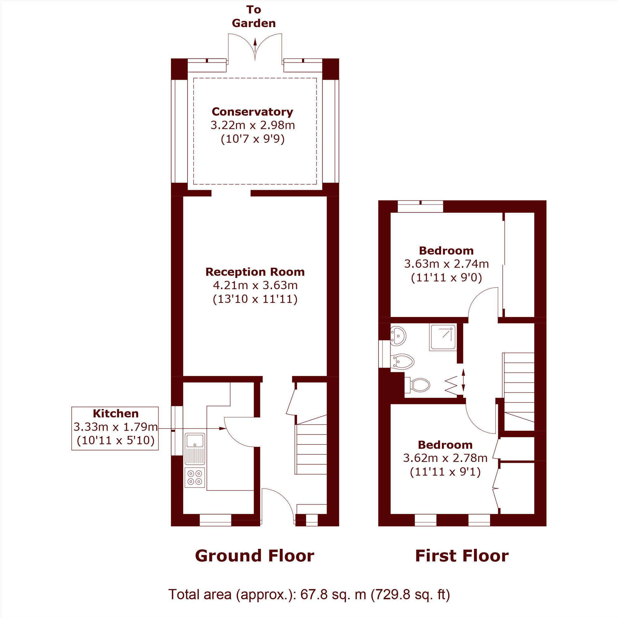 62, Cooks Road, London floorplan