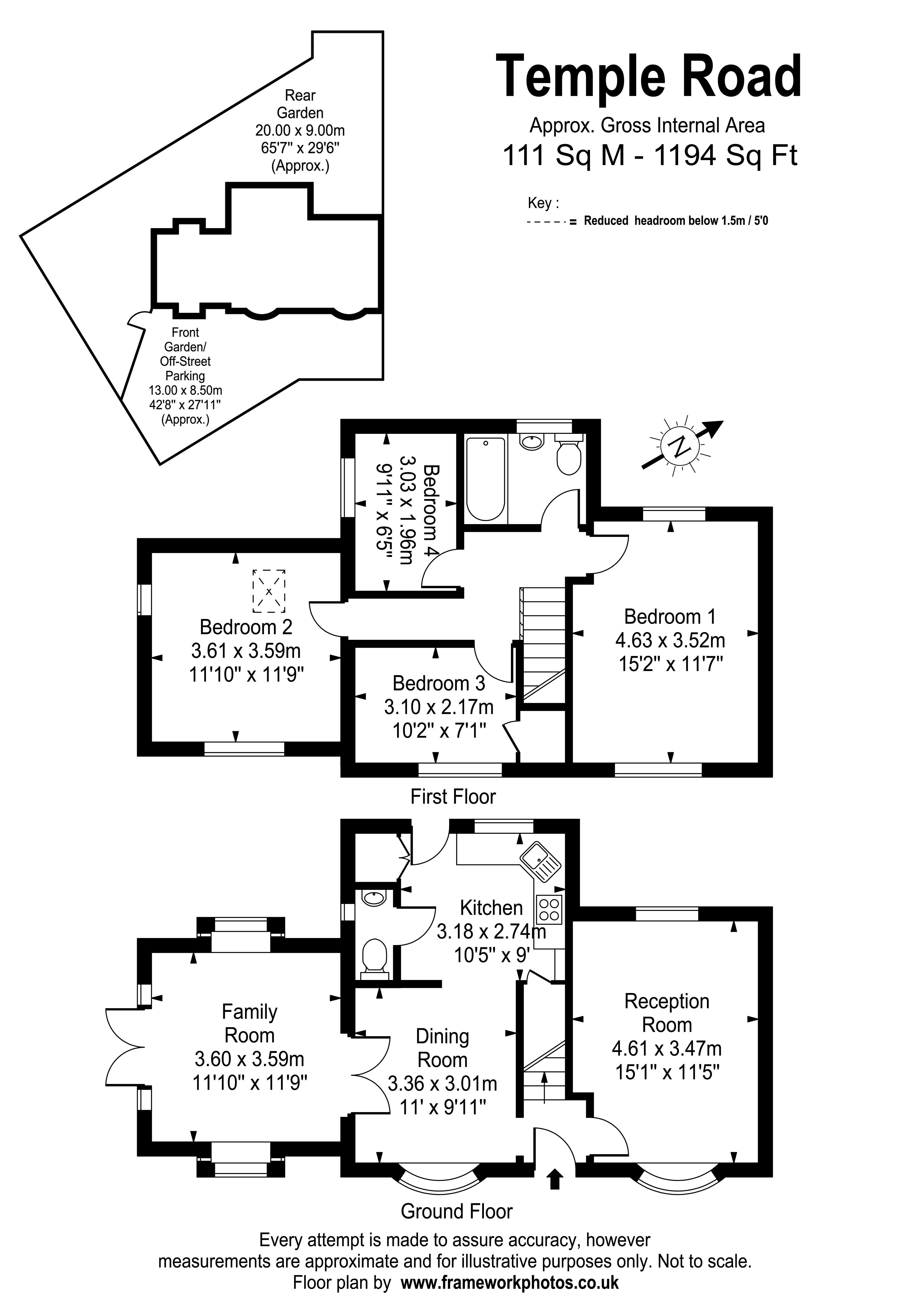 Temple Road, Kew, Richmond, Surrey TW9 floorplan