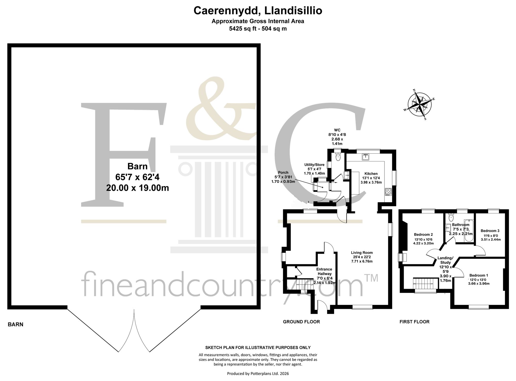 Caerennydd, Clynderwen floorplan