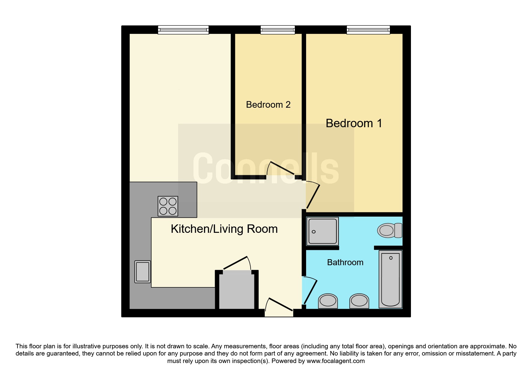 Flat 4, Kings Court, 26, Bridge Street, Birmingham floorplan